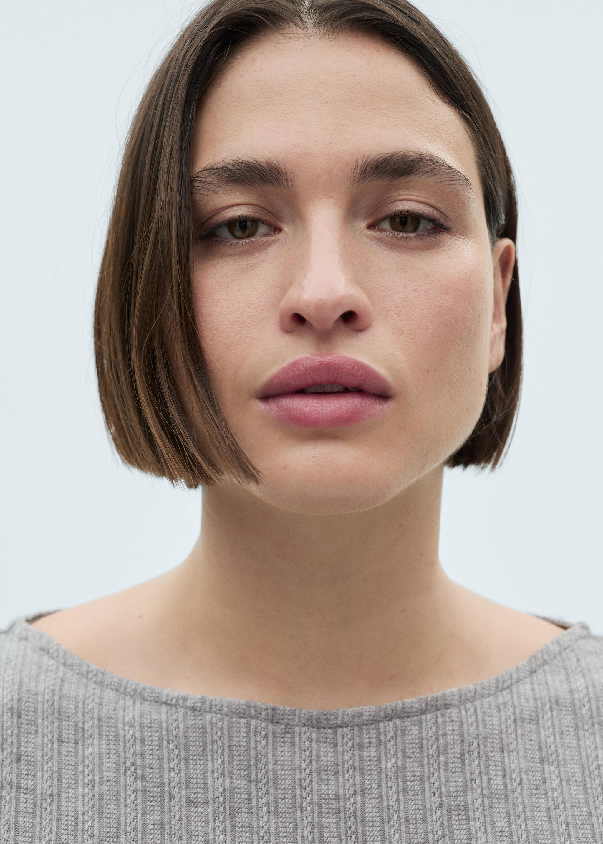 Long-sleeved pointelle t-shirt - Details of the article 4