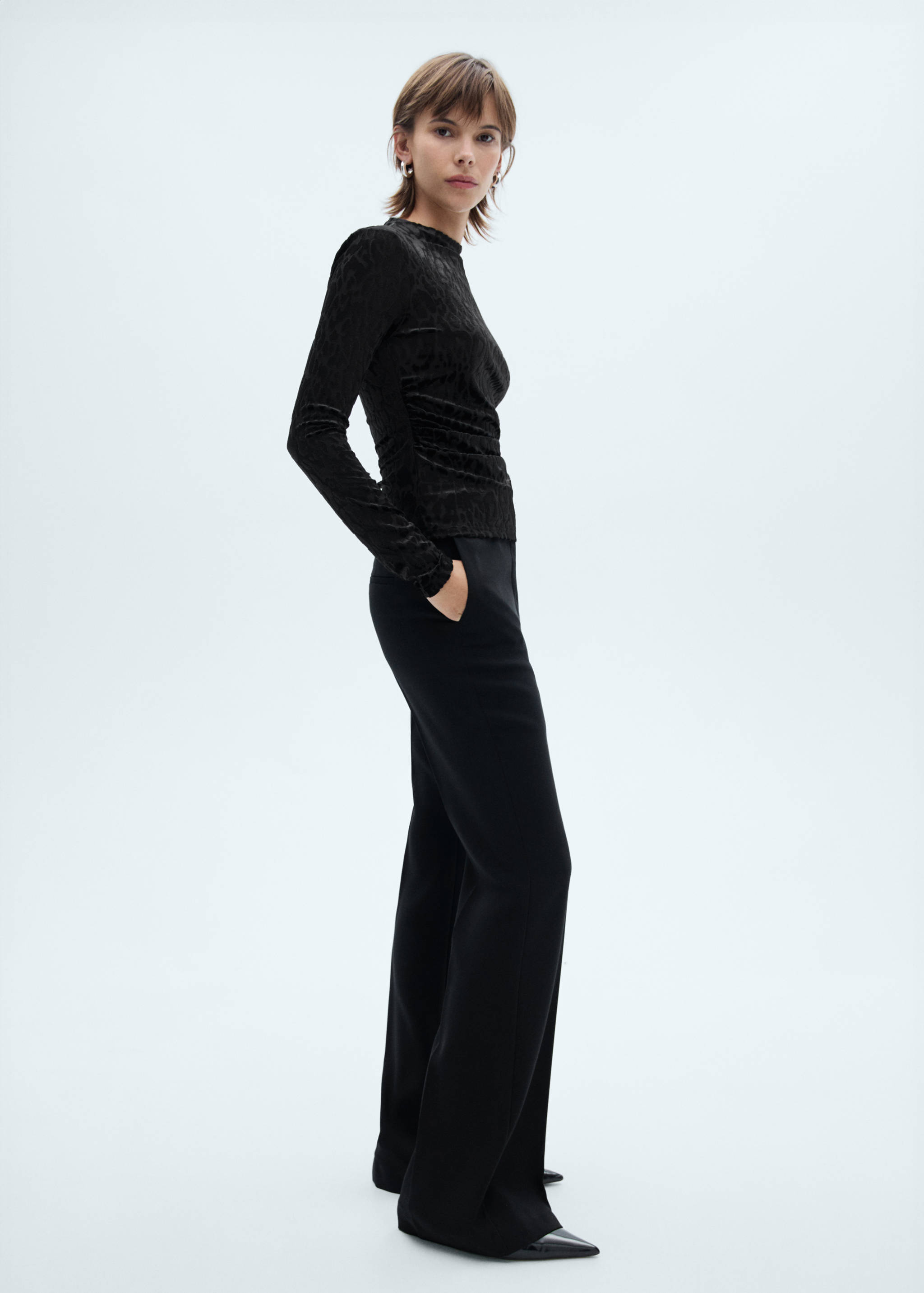 Leopard-print long-sleeved t-shirt - General plane