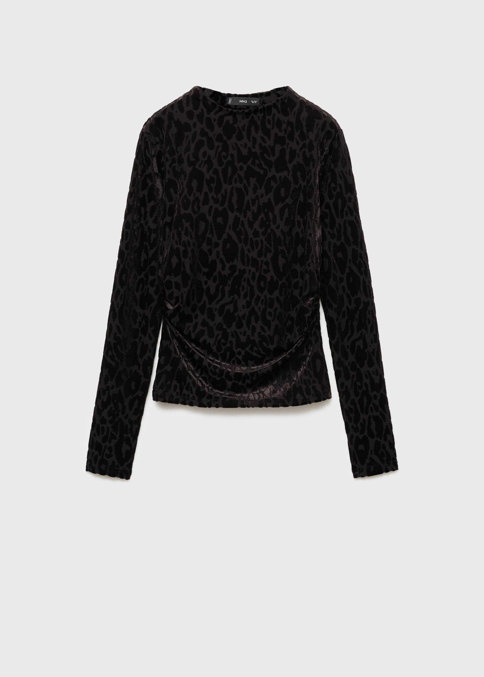 Leopard-print long-sleeved t-shirt - Article without model