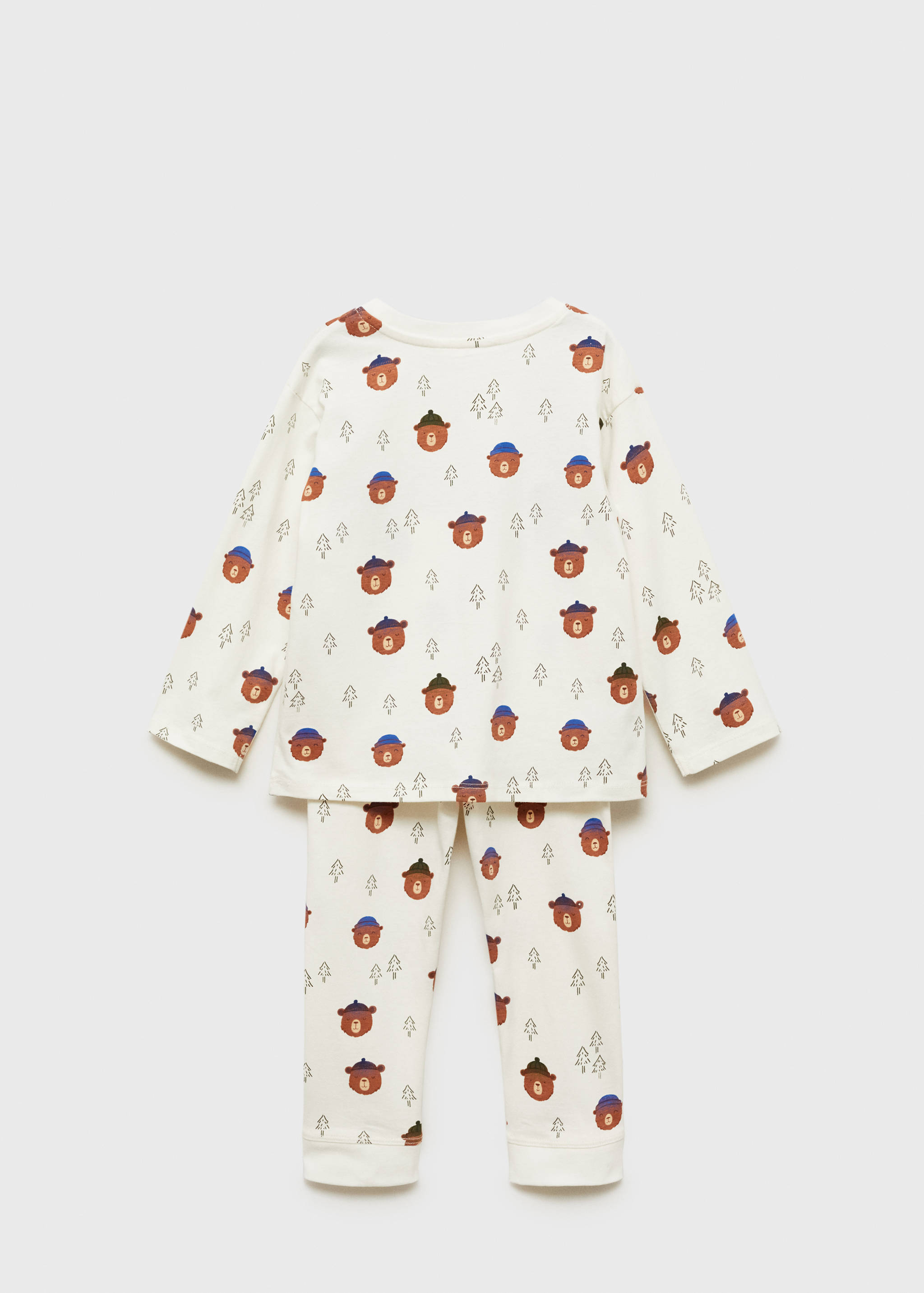 Pijama largo navideño - Reverso del artículo