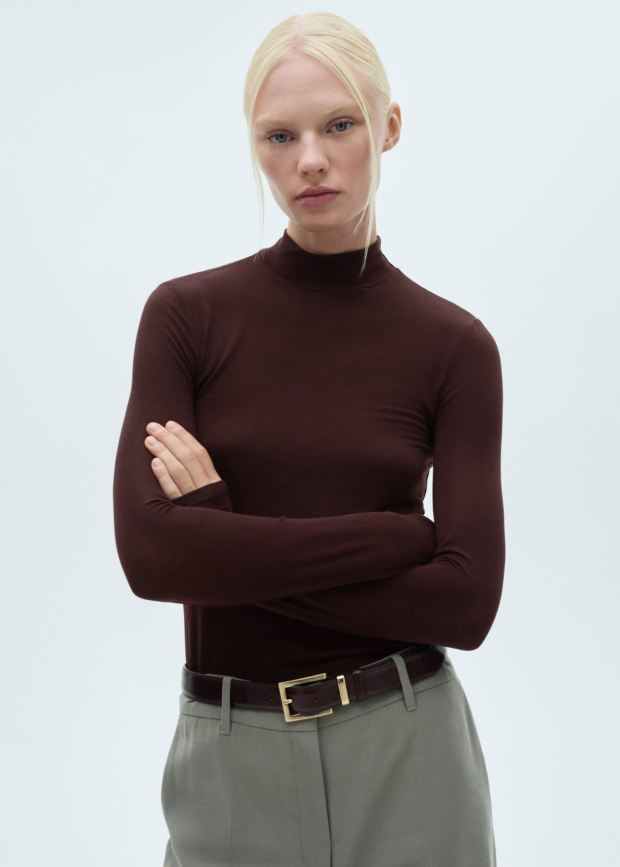 Turtleneck T-shirt - Details of the article 2