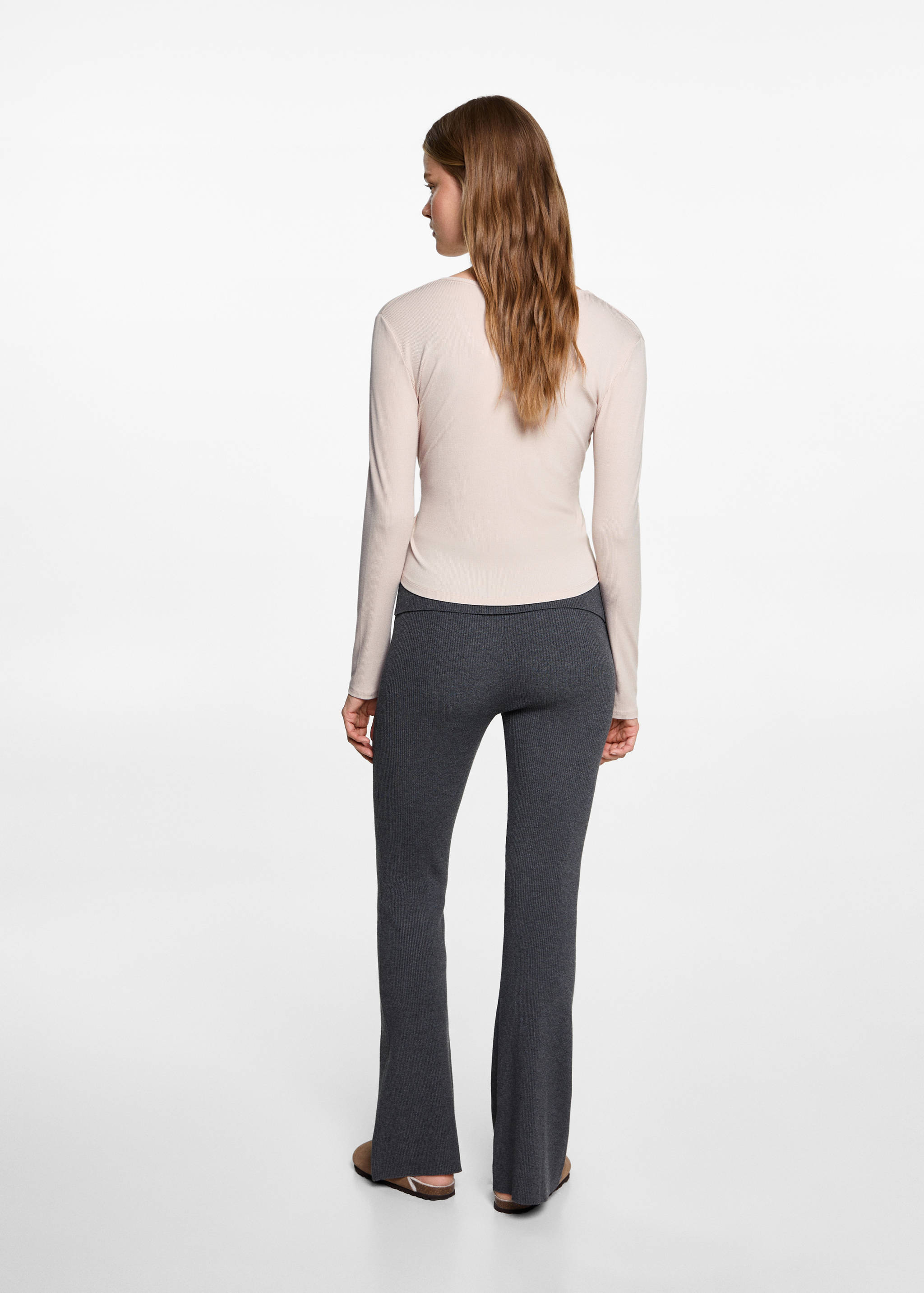 Футболка с запахом и бантом - Обратная сторона изделия