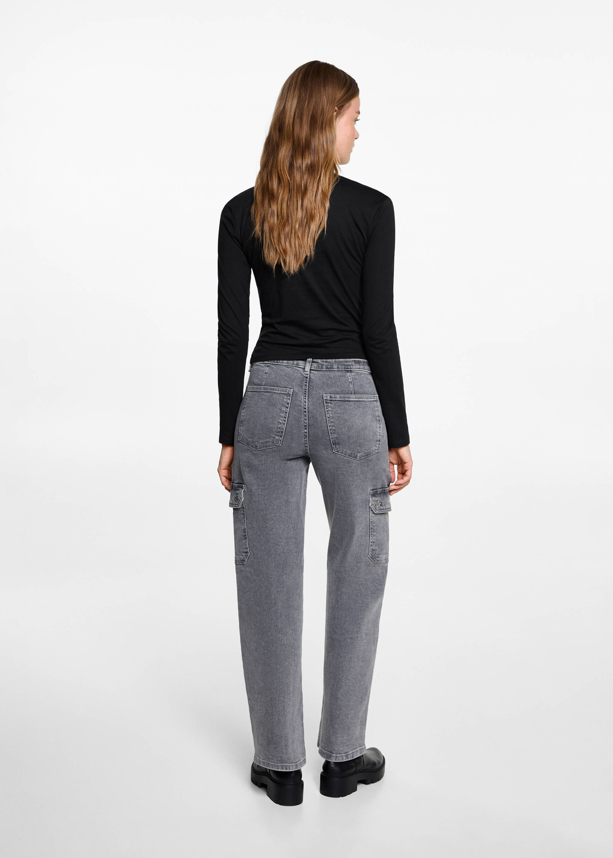 Wrap detail cotton t-shirt - Reverse of the article