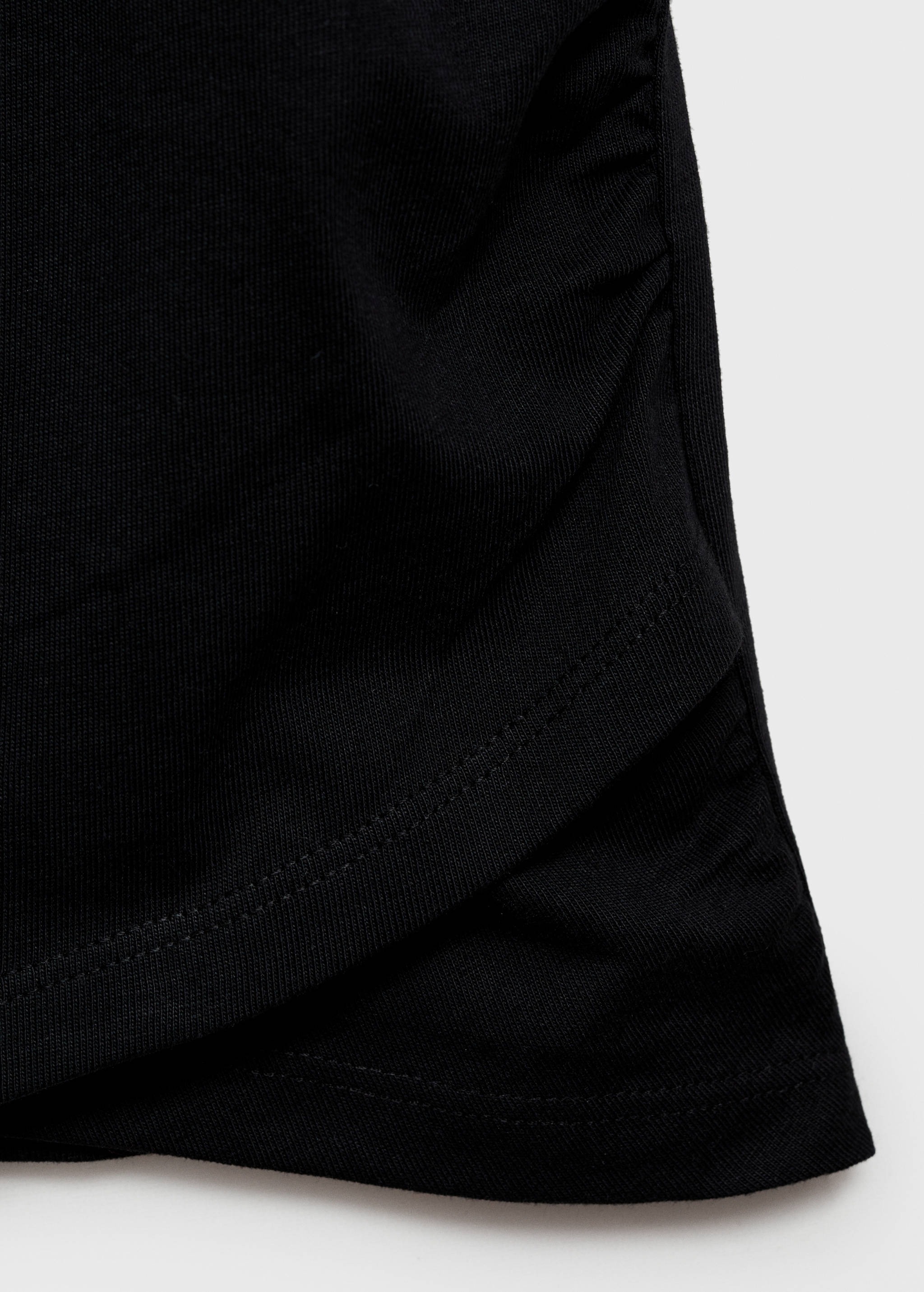 Wrap detail cotton t-shirt - Details of the article 8