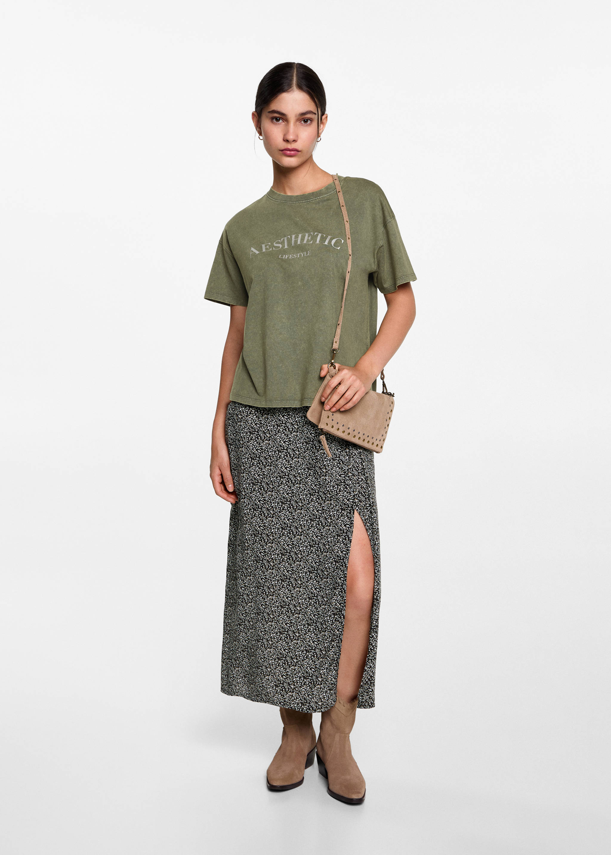 T-shirt message imprimé - Plan général