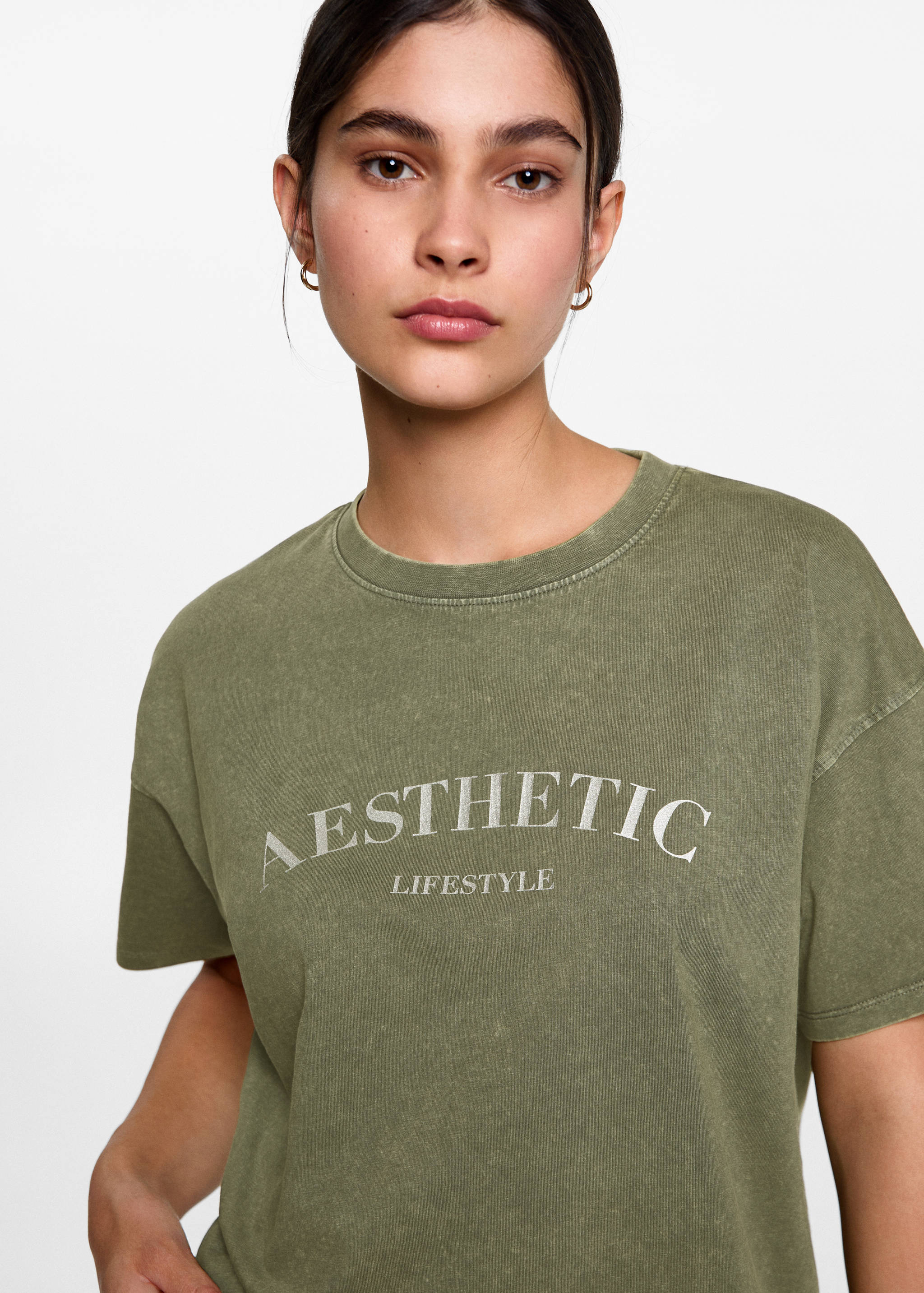 T-shirt message imprimé - Détail de l'article 1