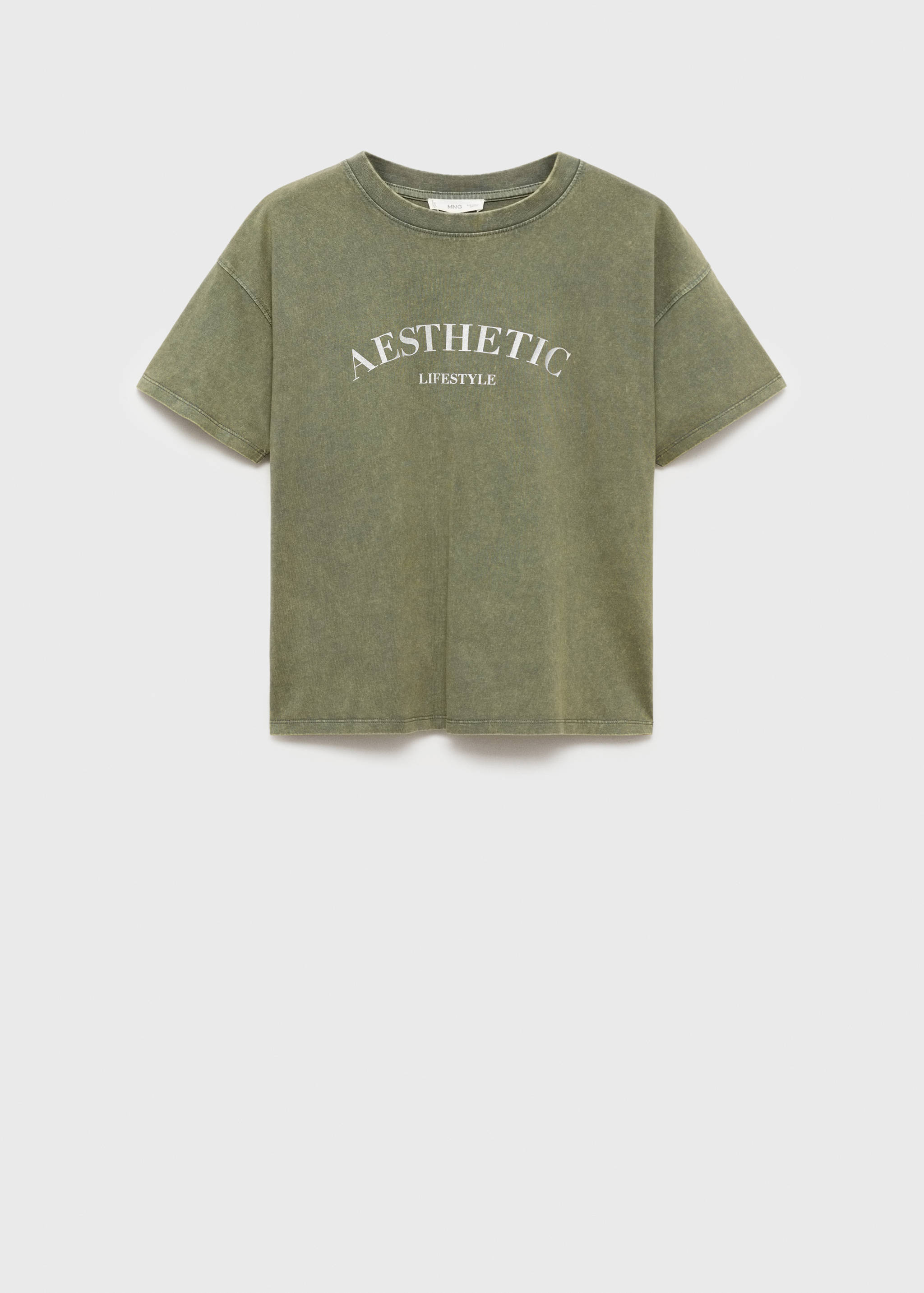 T-shirt message imprimé - Article sans modèle