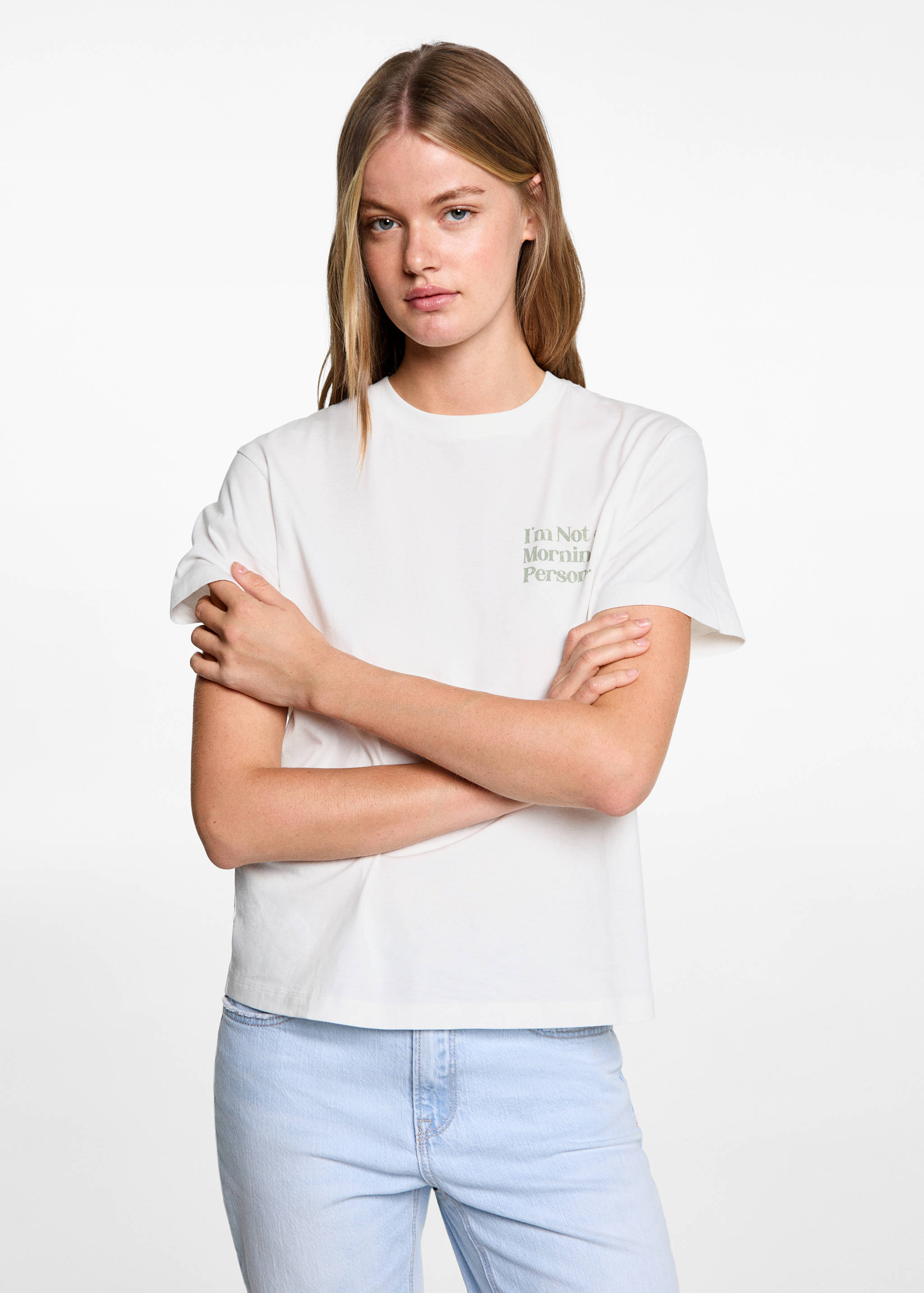 Camiseta estampada algodón - Plano medio