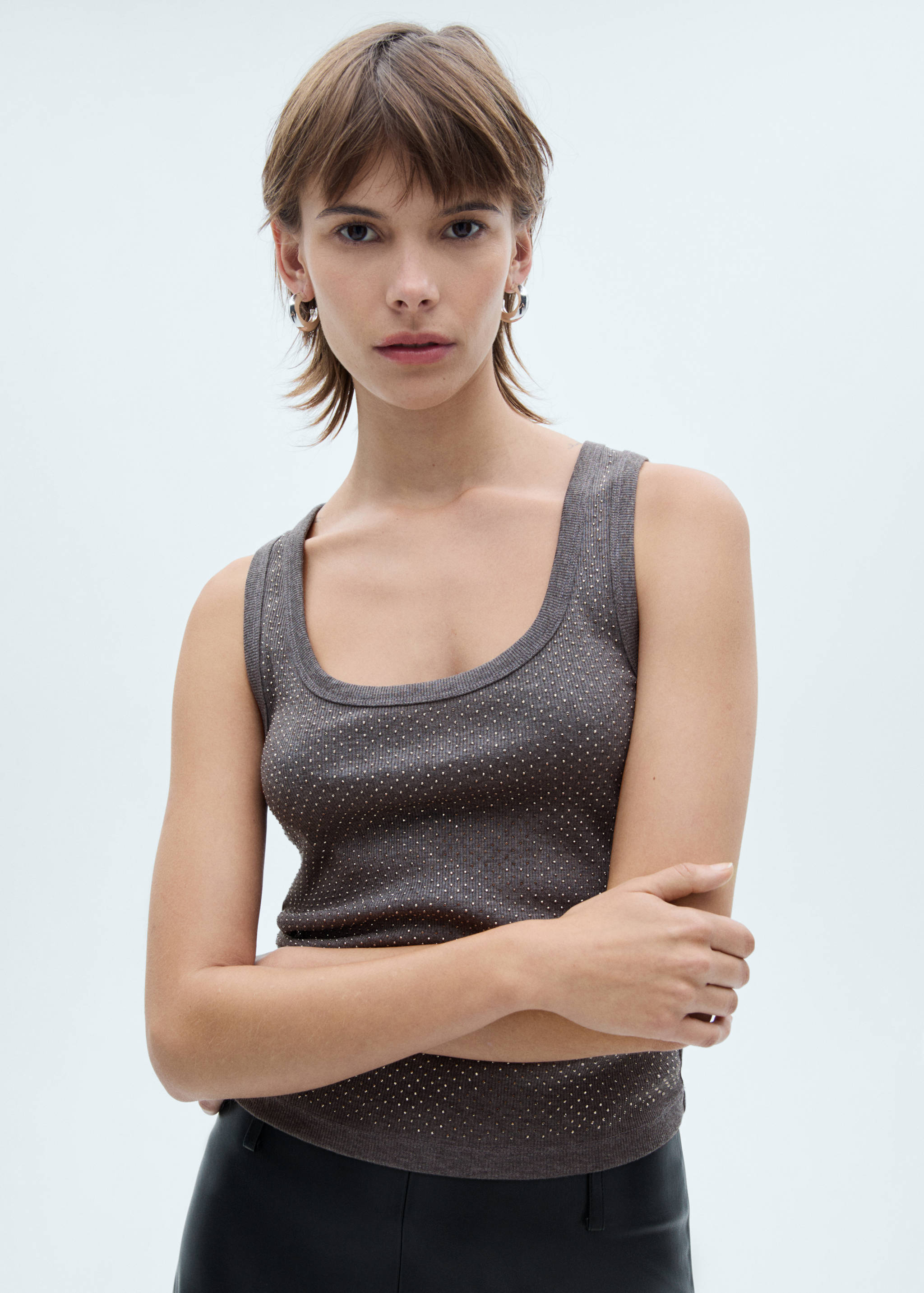 Sequined tank top - Medium plane