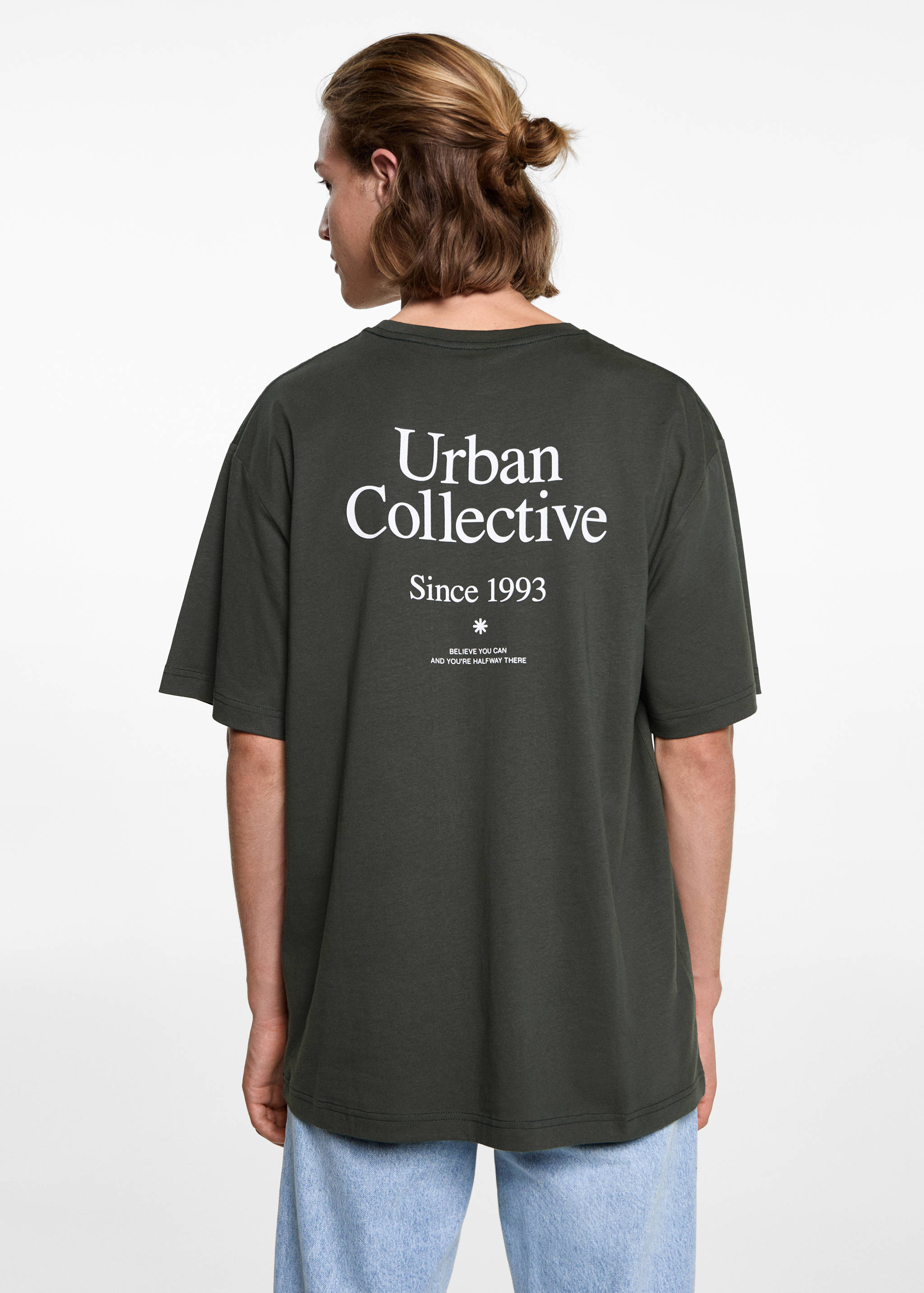 T-shirt coton détail brodé - Verso de l’article