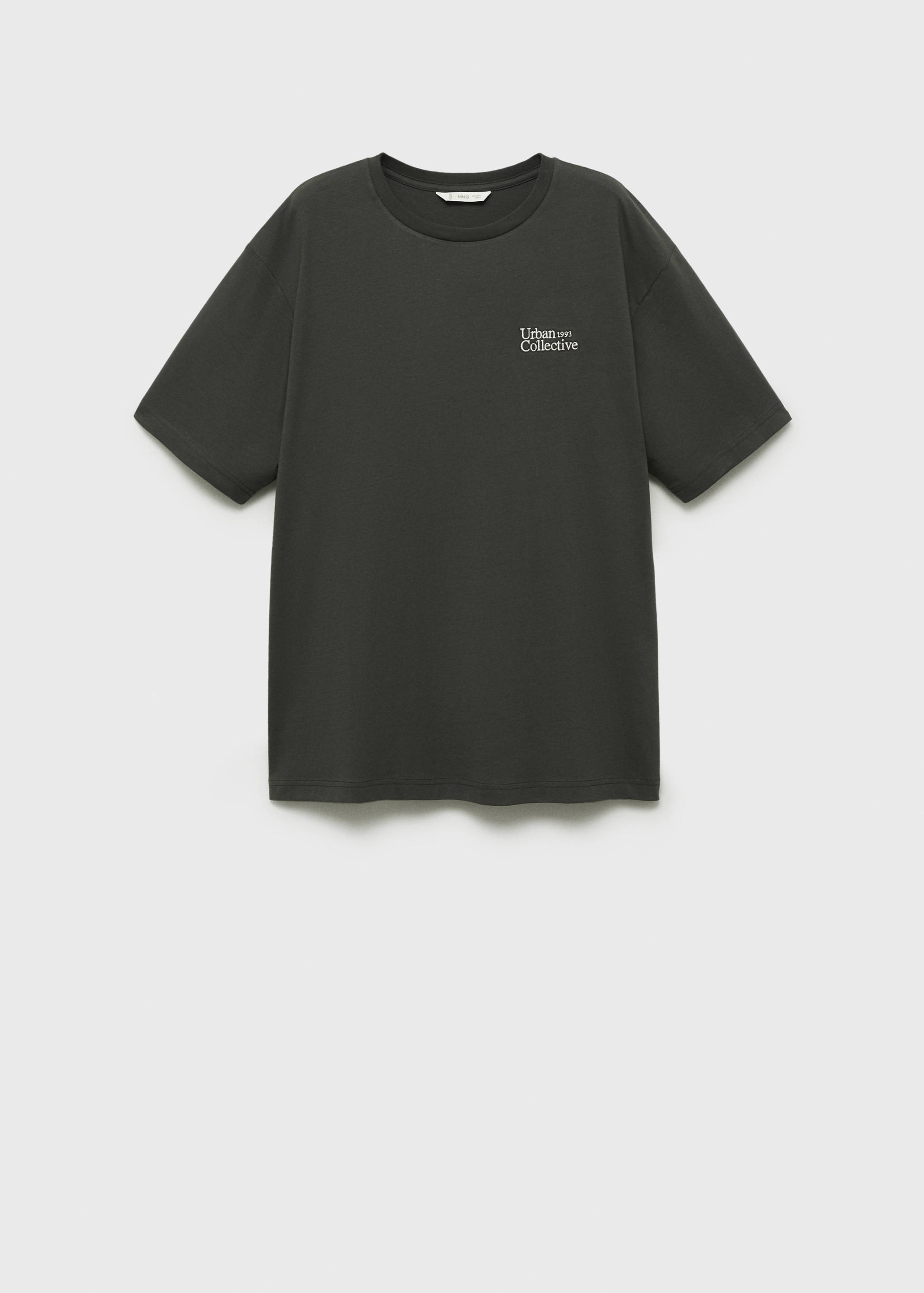 T-shirt coton détail brodé - Article sans modèle