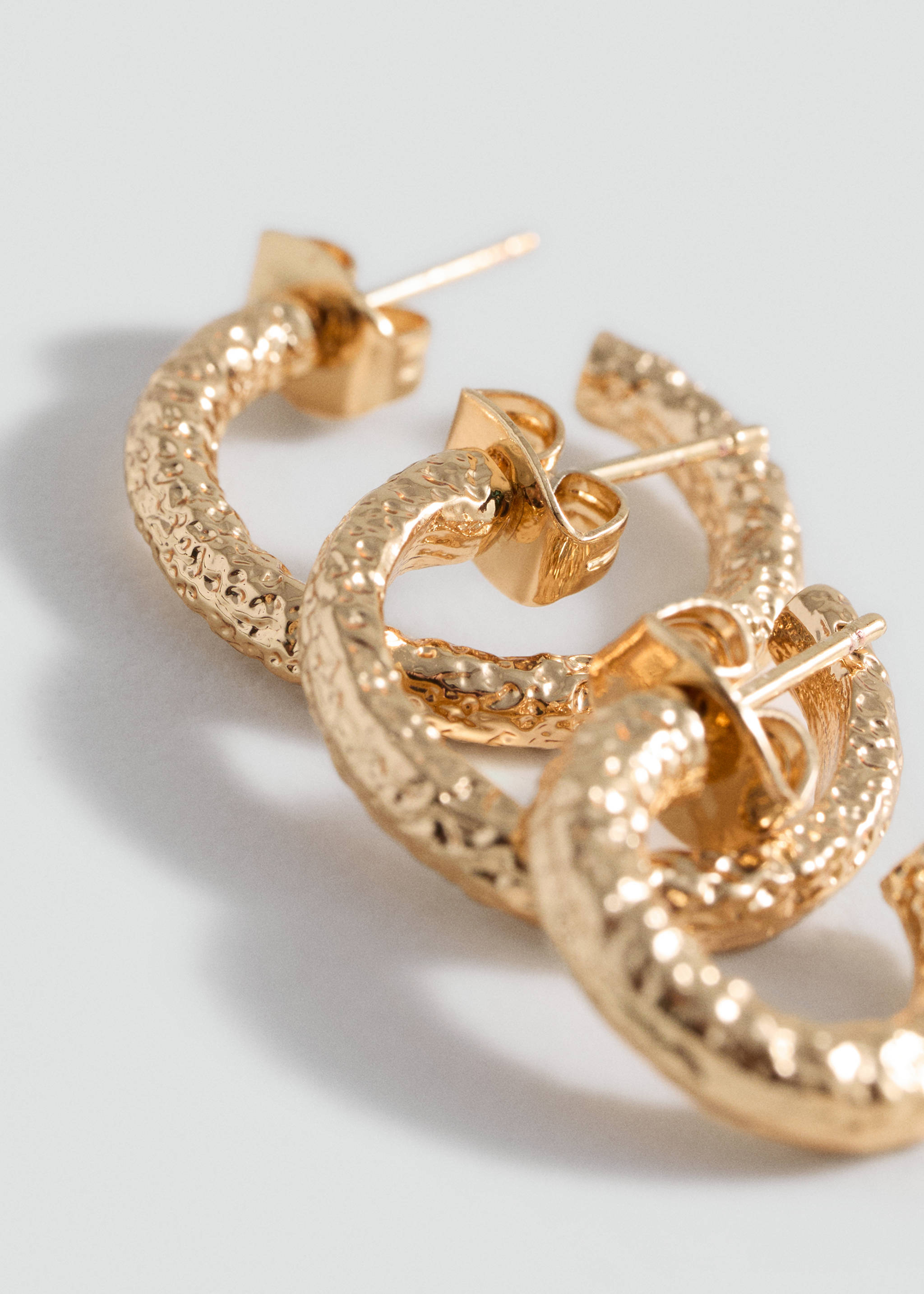 Pack of 3 hoop earrings - Medium plane