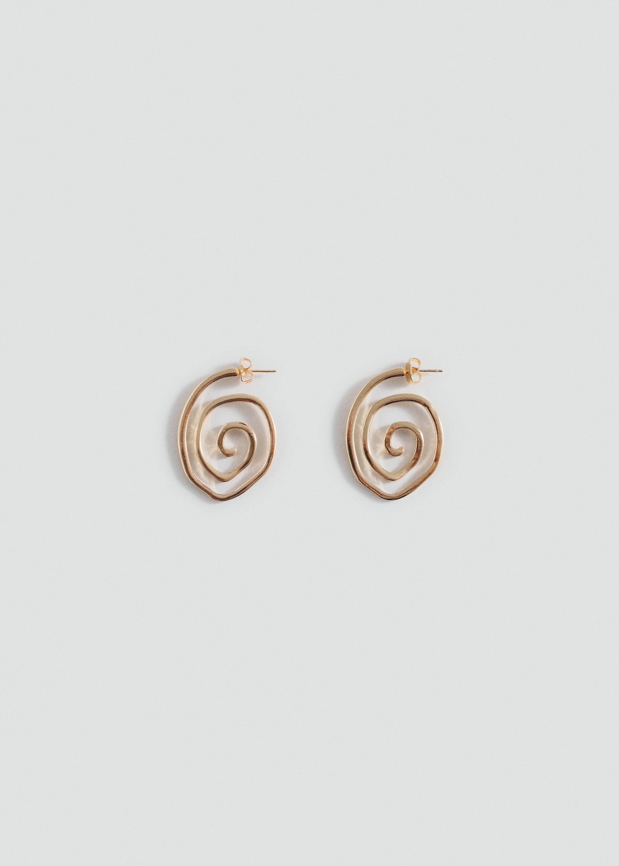 Spiral hoop earrings - Article without model