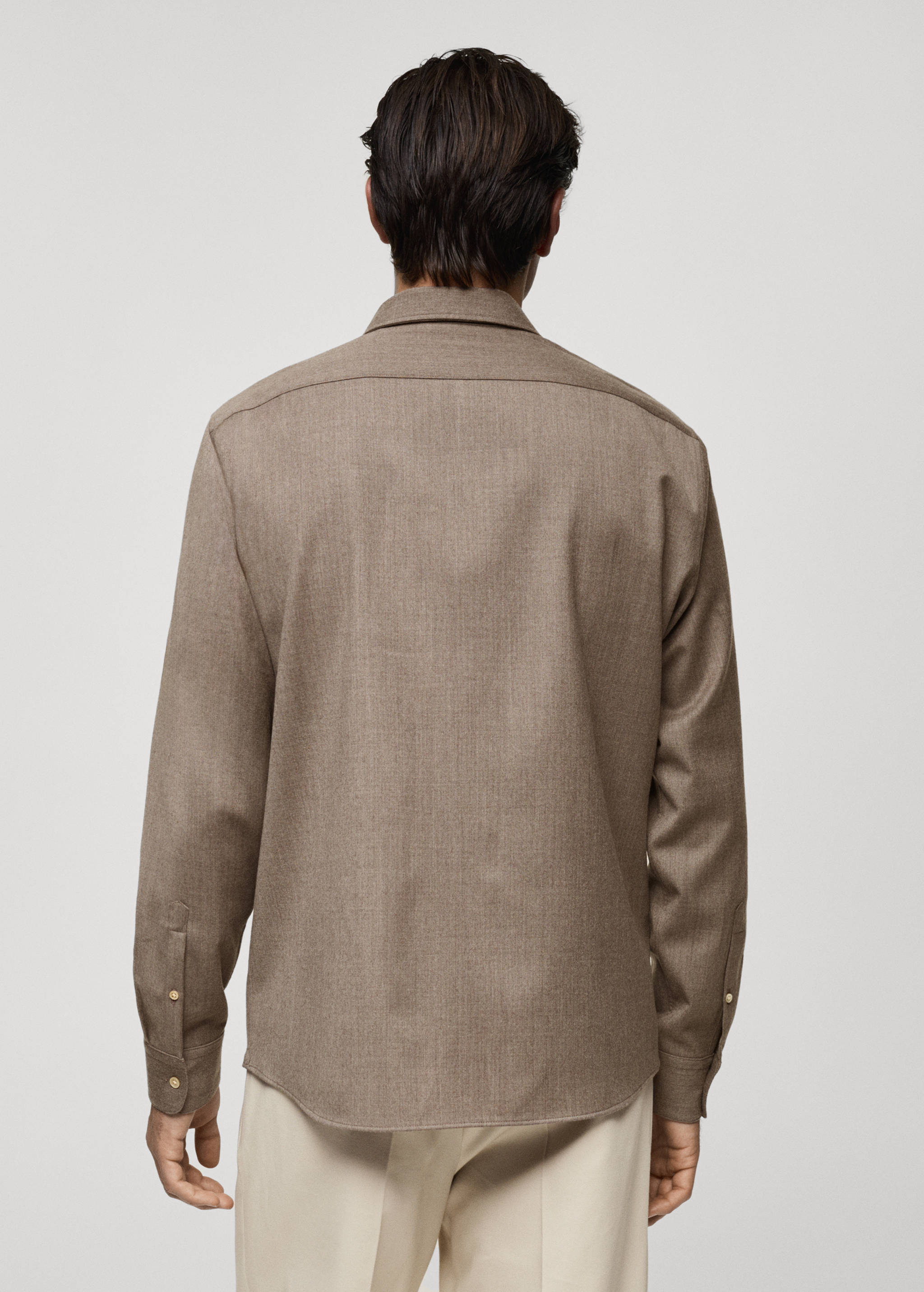 Chemise 100 % laine poches - Verso de l’article