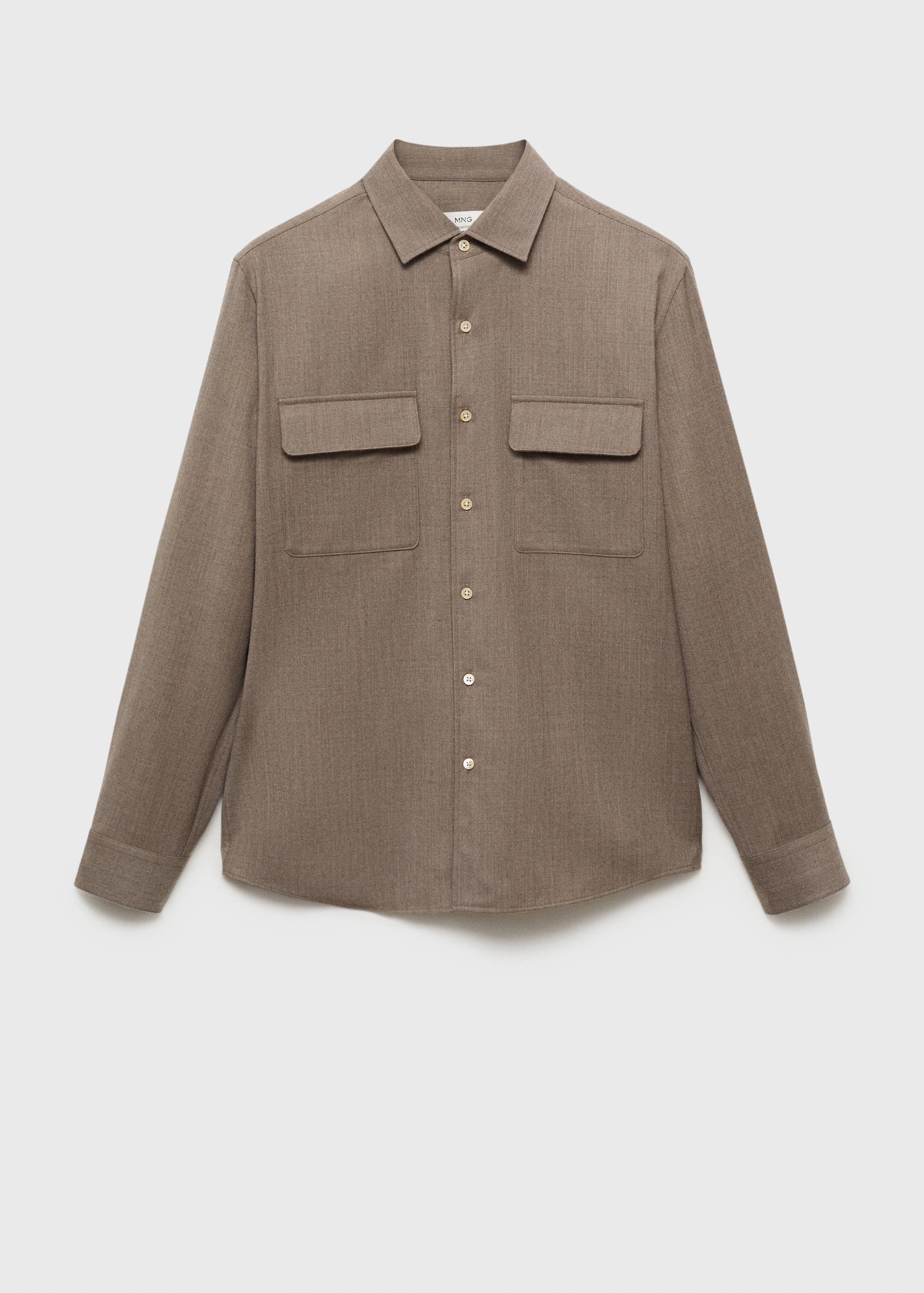 Chemise 100 % laine poches - Article sans modèle