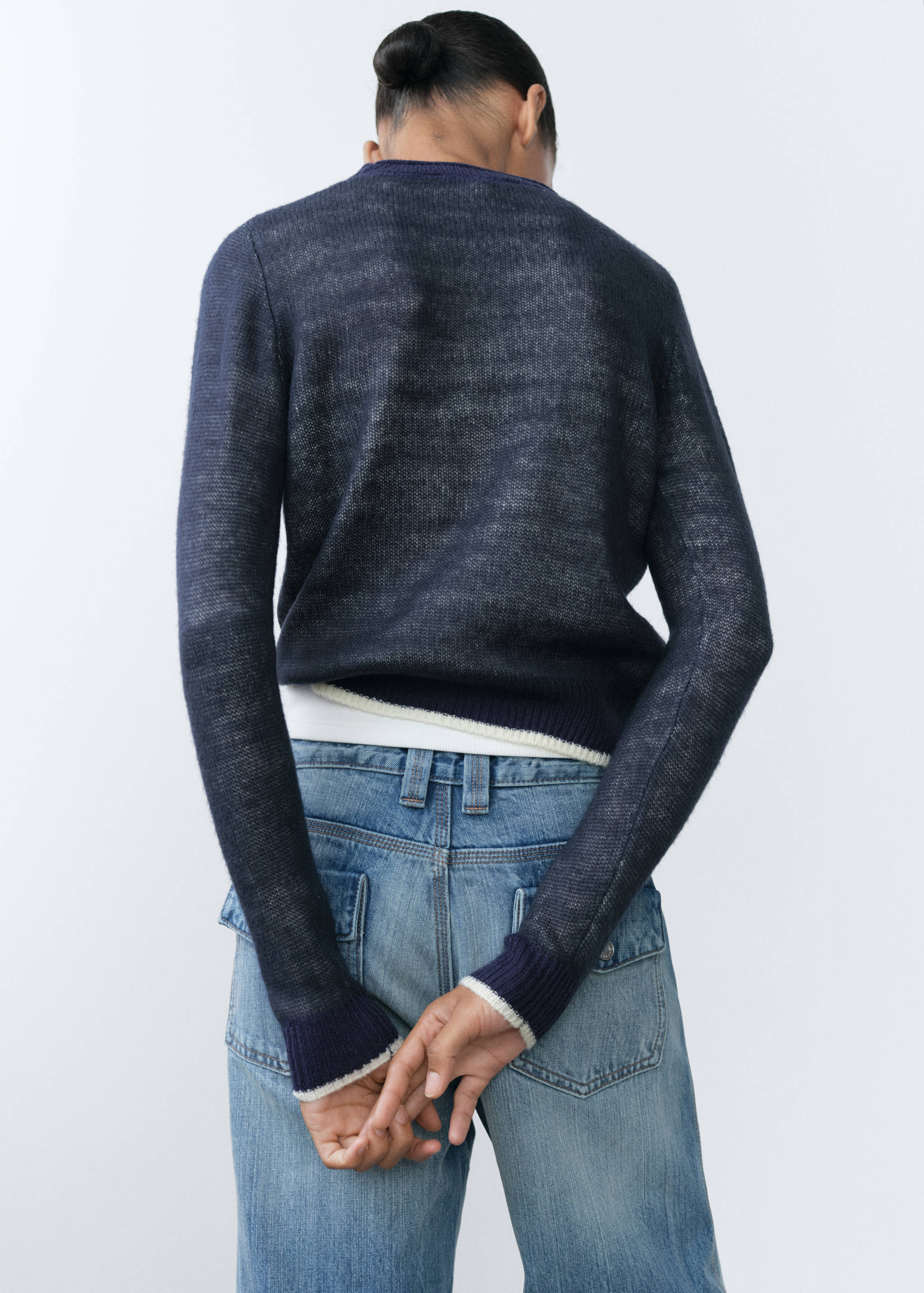 Pull-over maille étoile - Verso de l’article