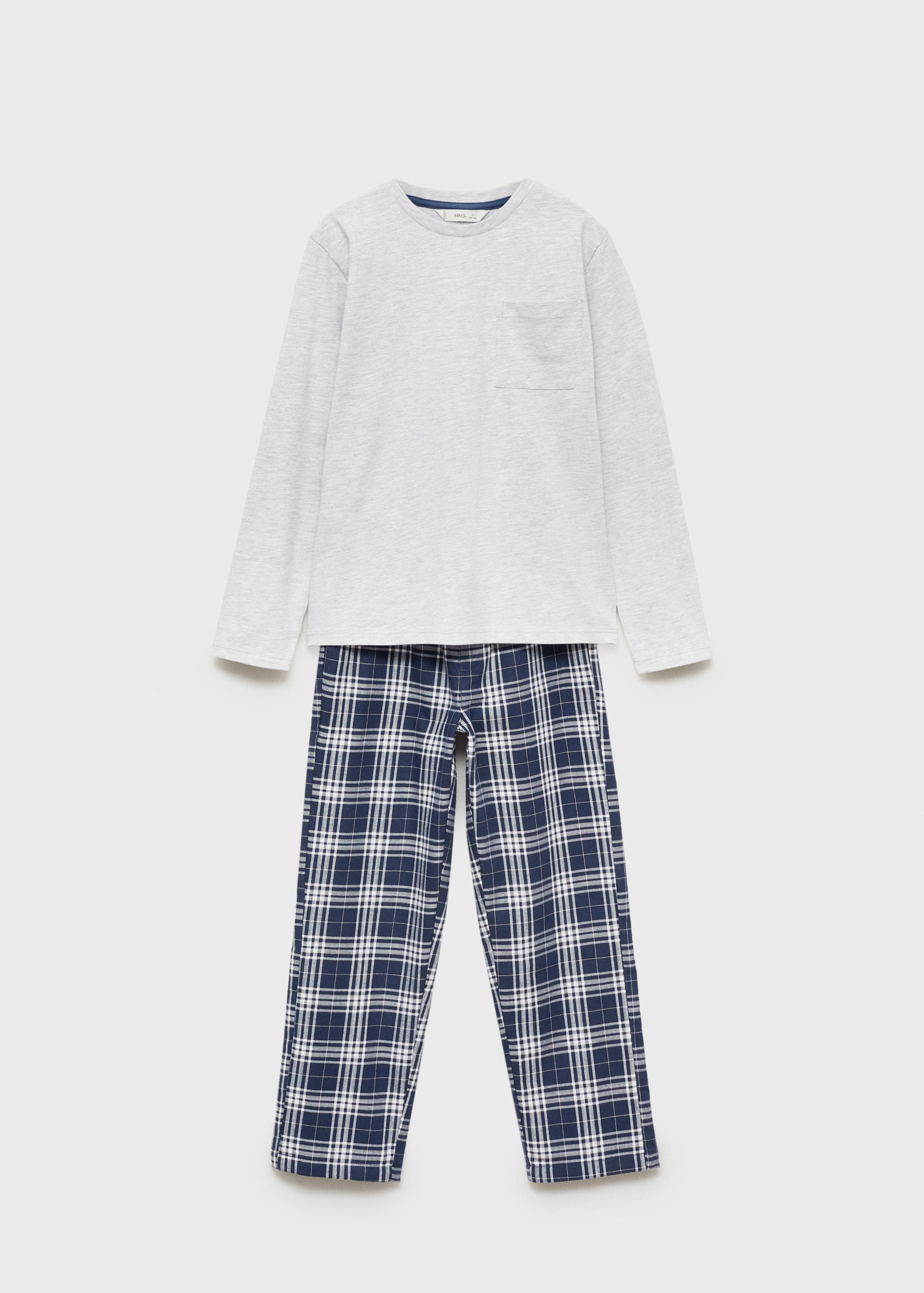 Checked cotton pyjamas - Article without model