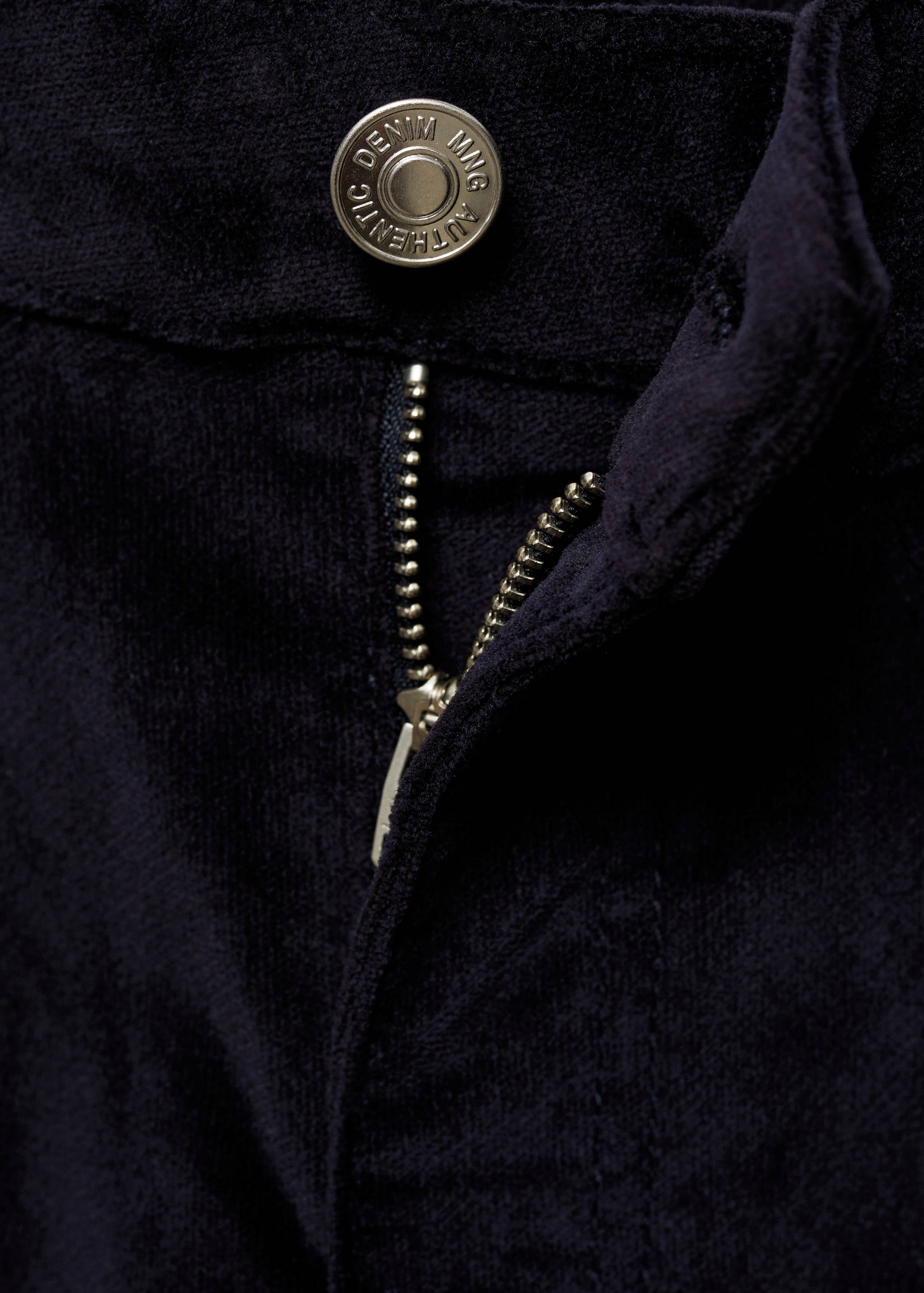 Flared velvet trousers - Details of the article 8