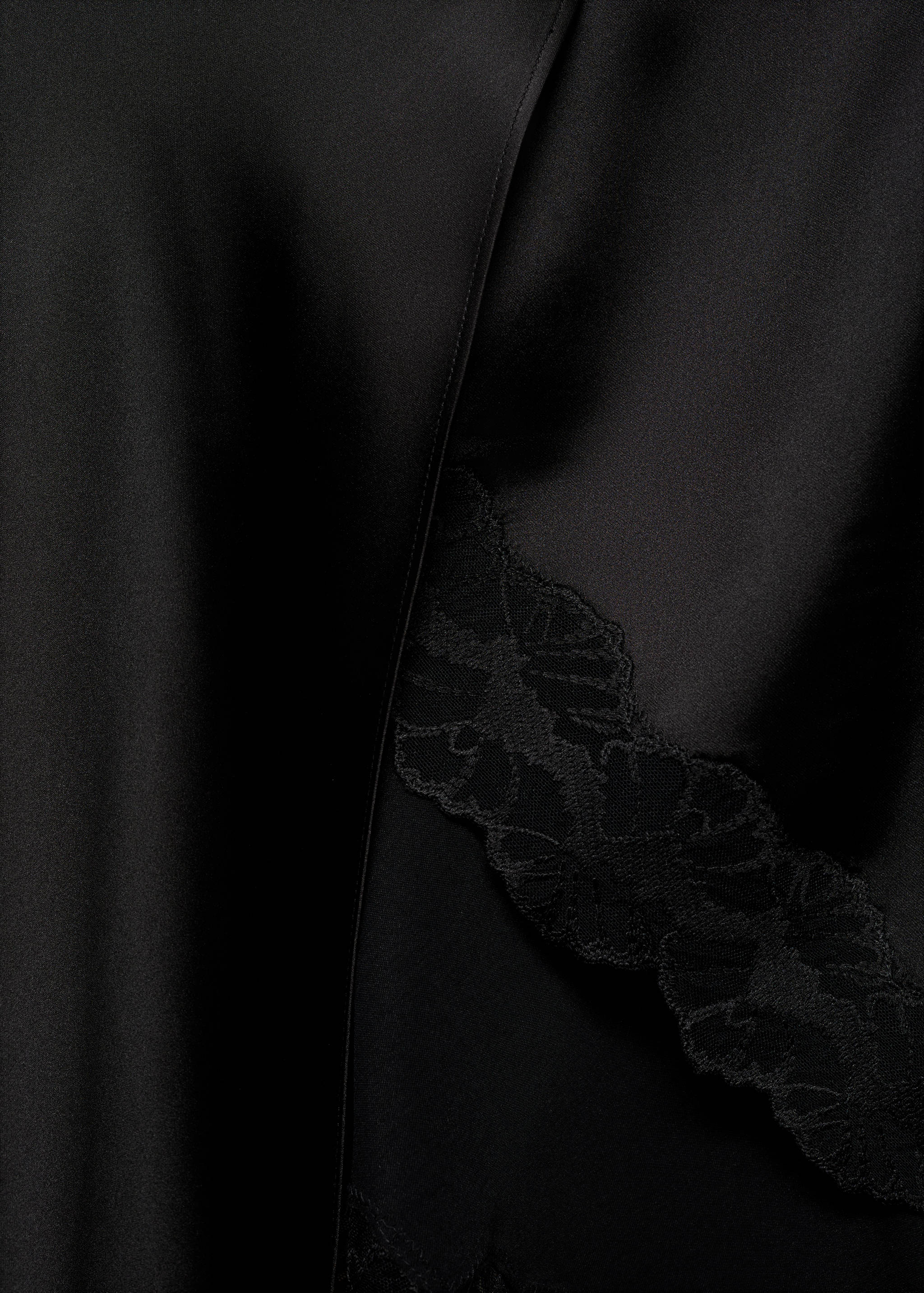 Satin asymmetric skirt - Details of the article 8