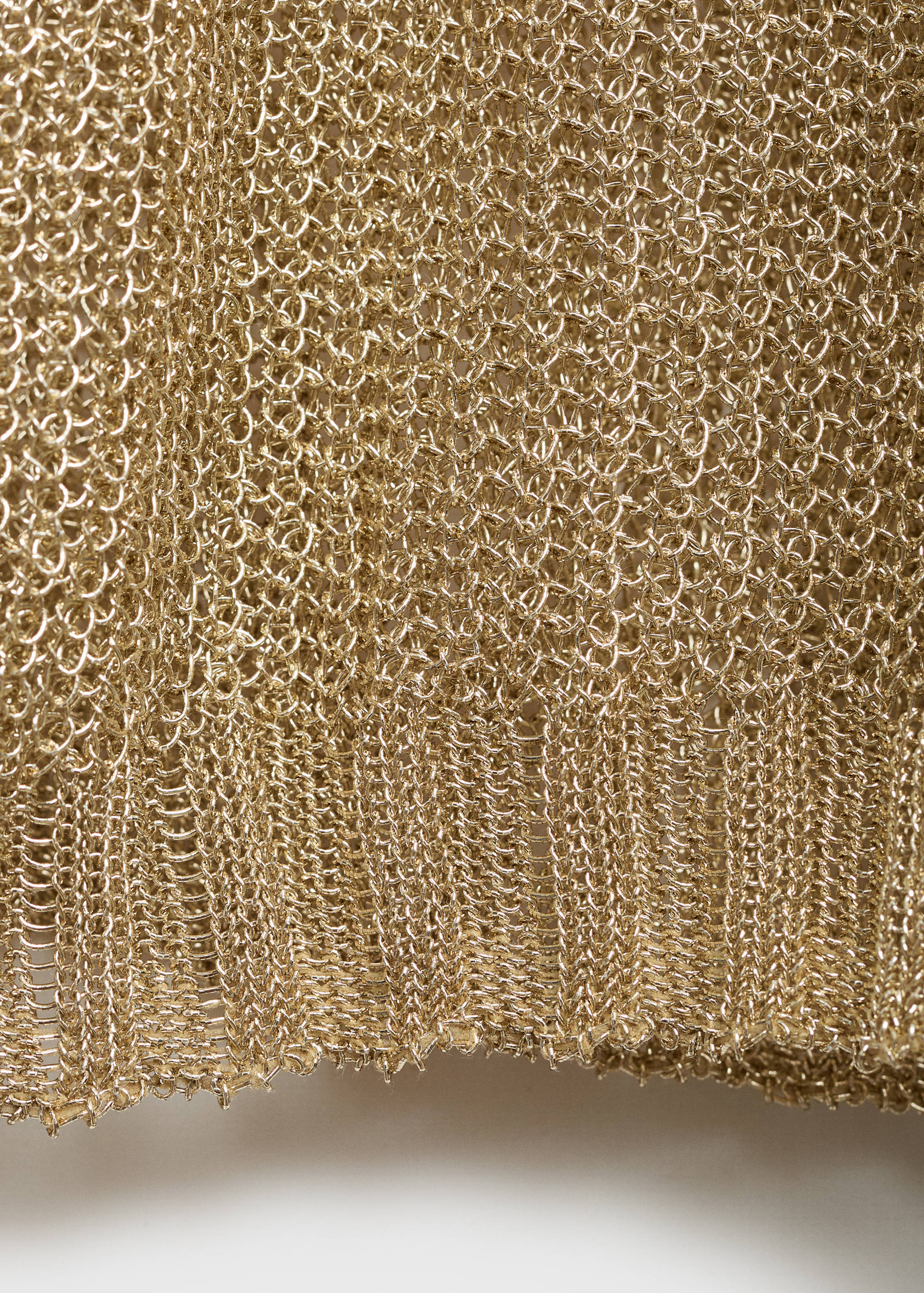 船型领金银线毛衣 - null