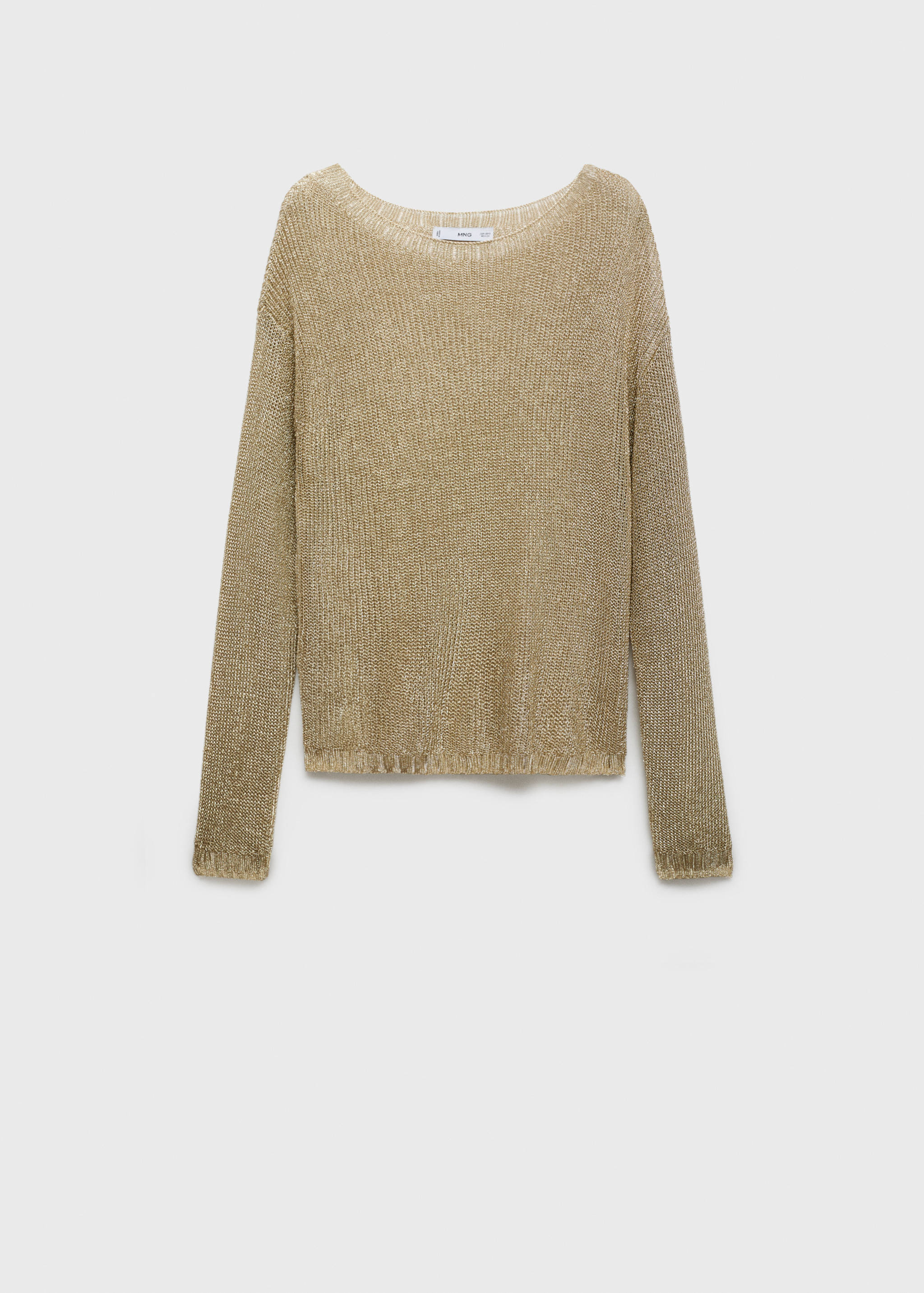 Boat neck lurex sweater - Article without model