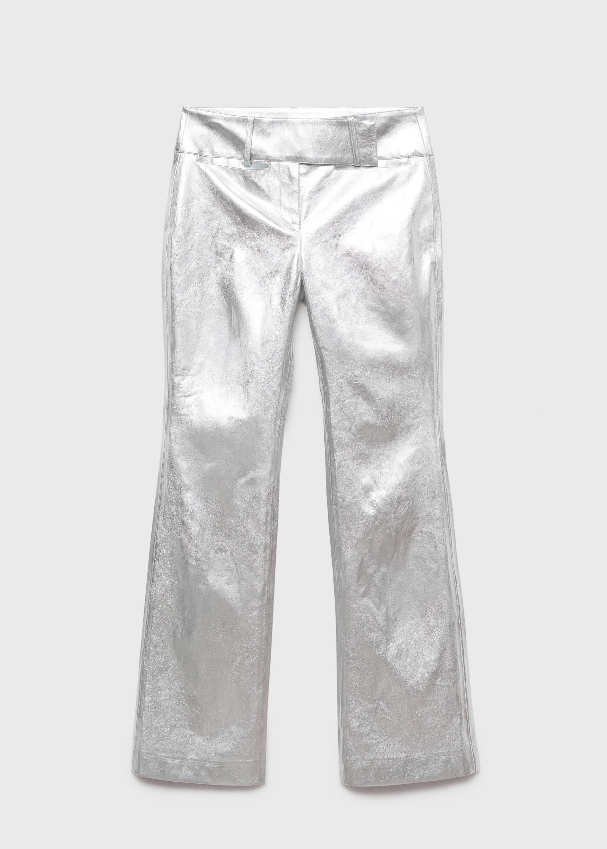 Metallic straight-fit pants - Article without model