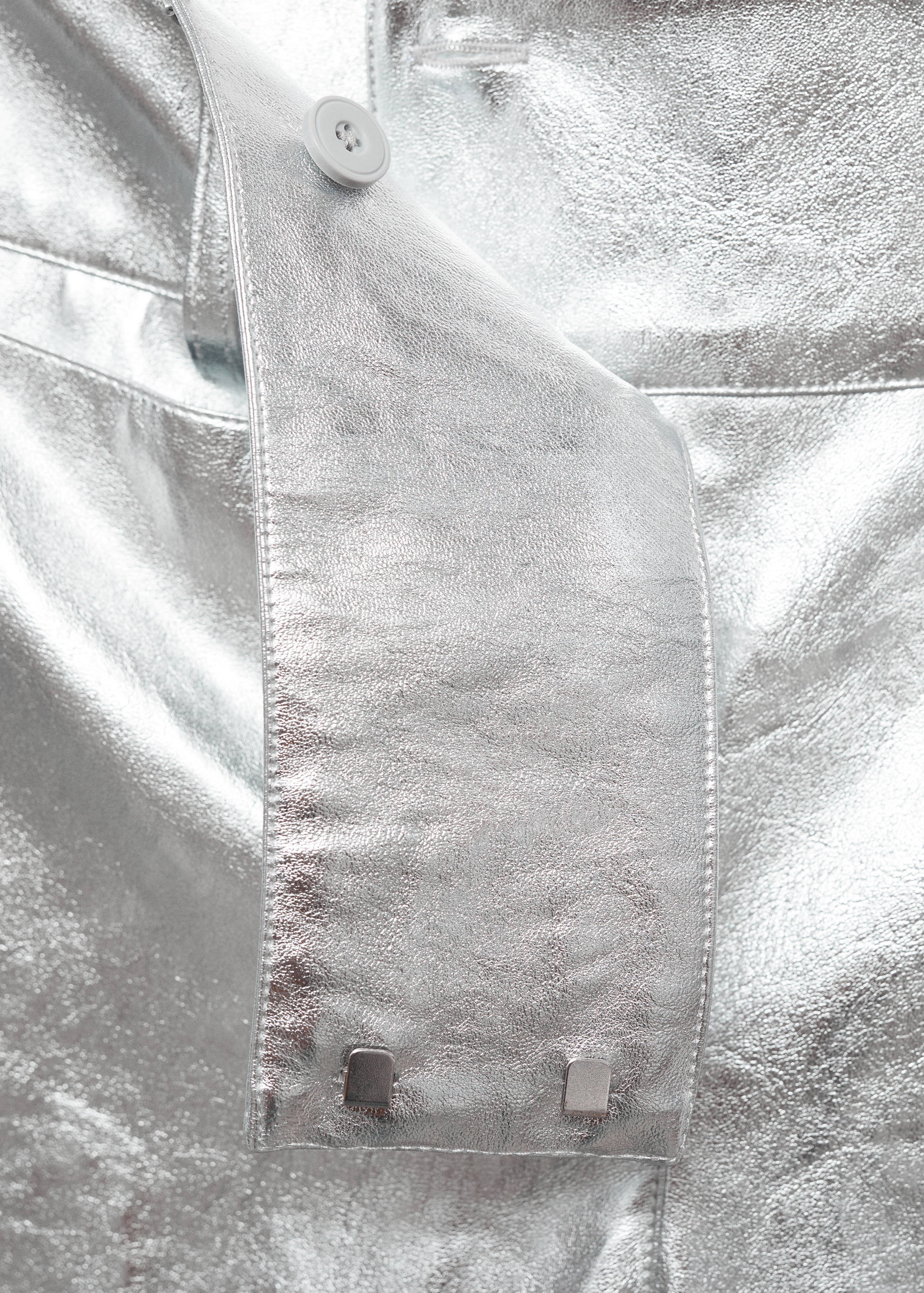 Metallic straight-fit pants - Details of the article 8