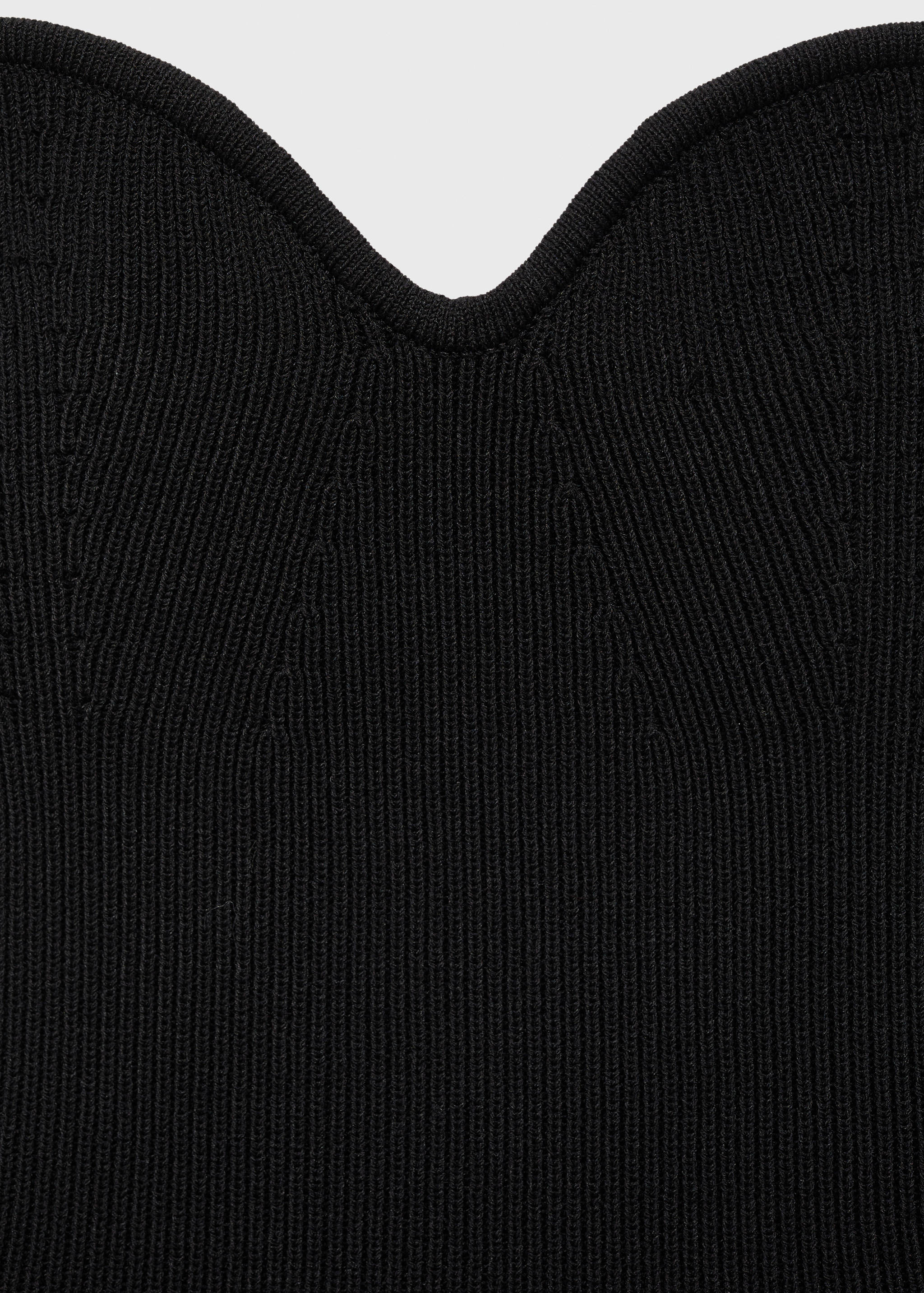 Knitted top with sweetheart neckline - Details of the article 8