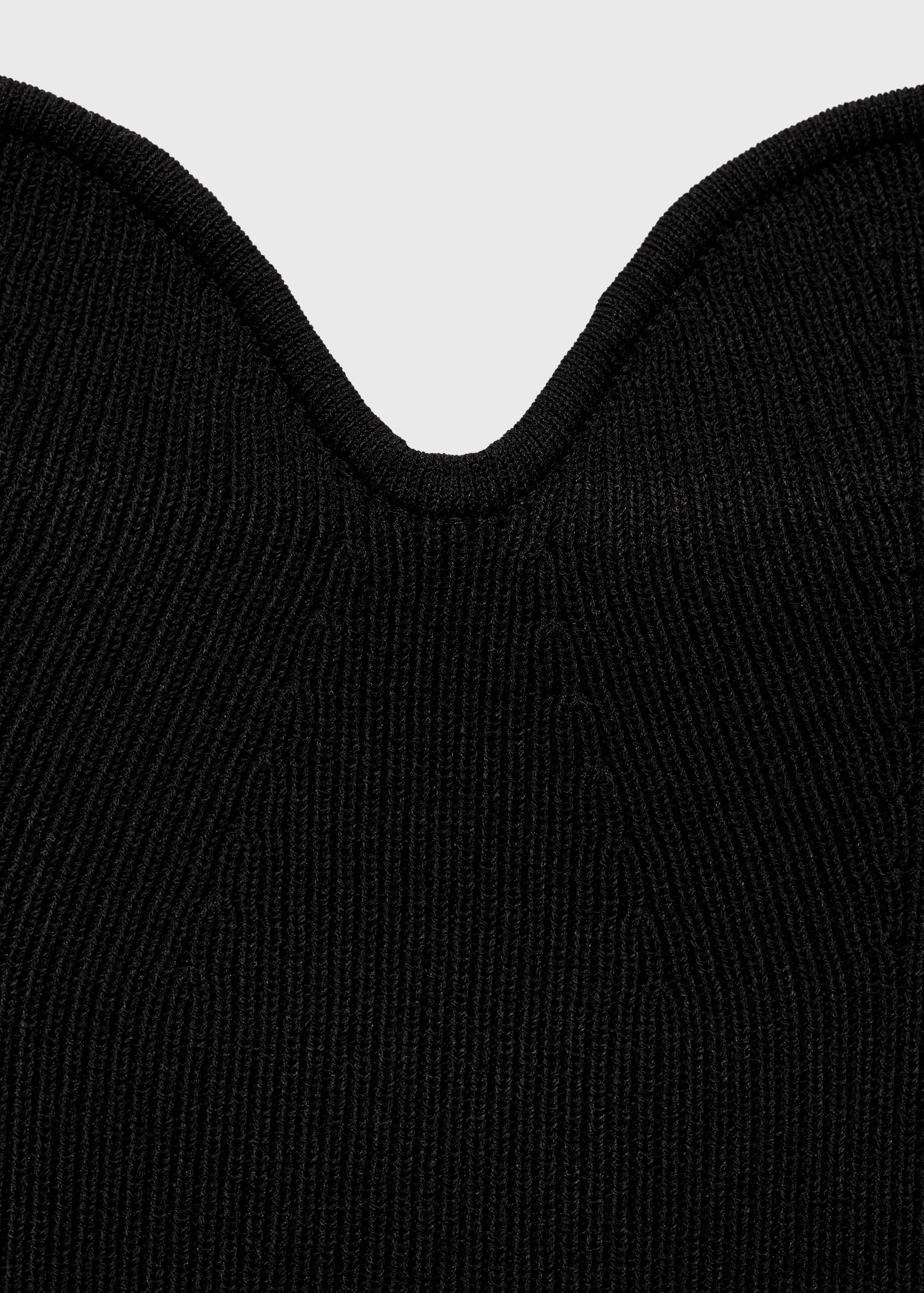 Heart-neckline knitted dress - Details of the article 8