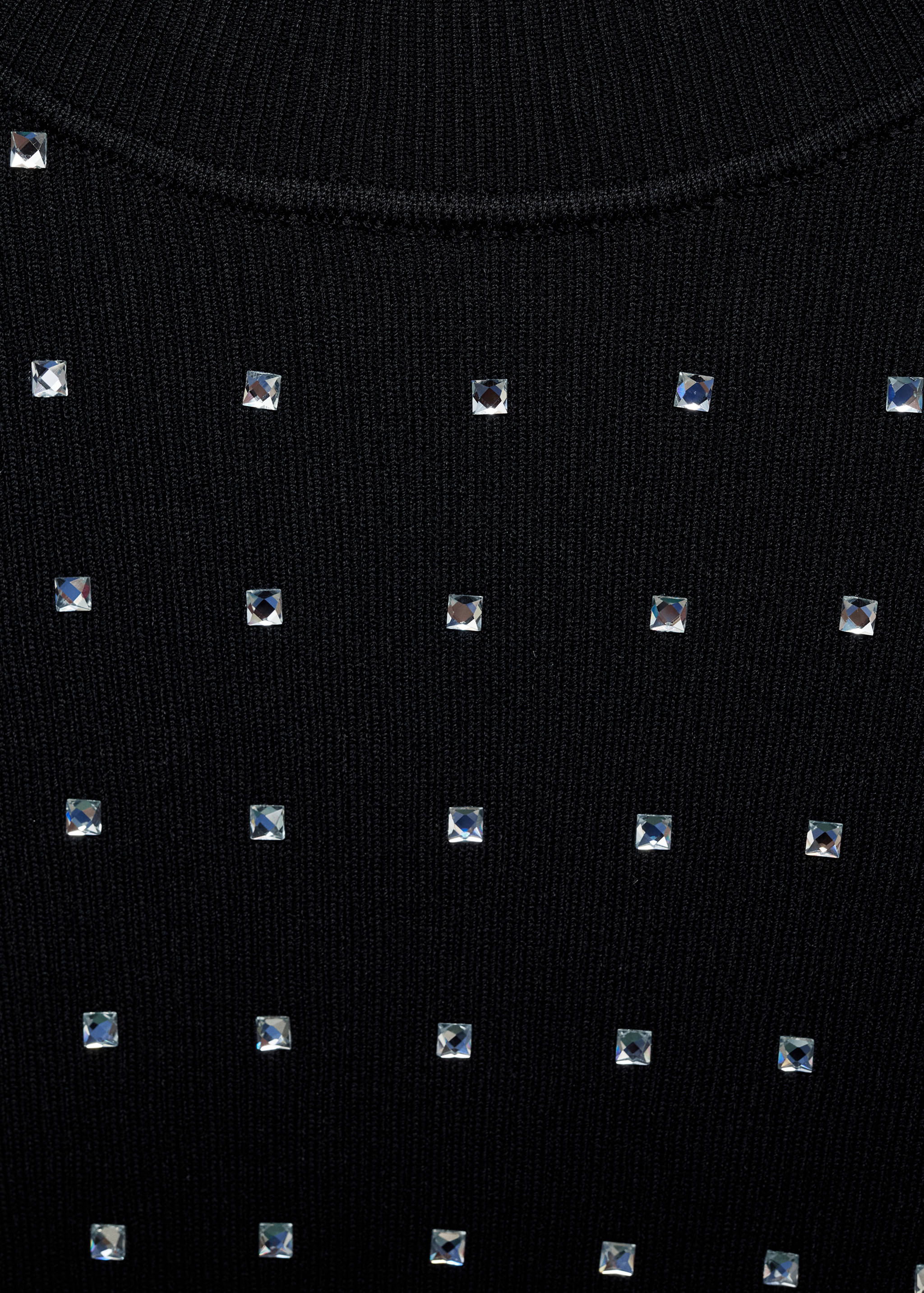Knitted dress with rhinestone detail - Details of the article 8