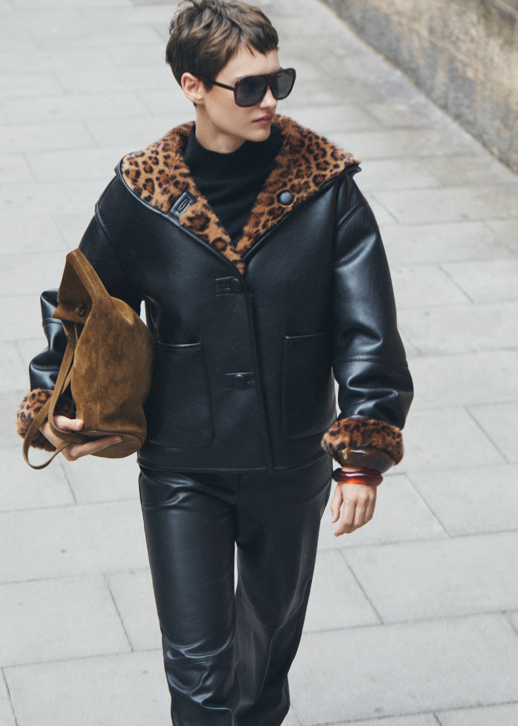 Reversible leopard-print jacket - Details of the article 7