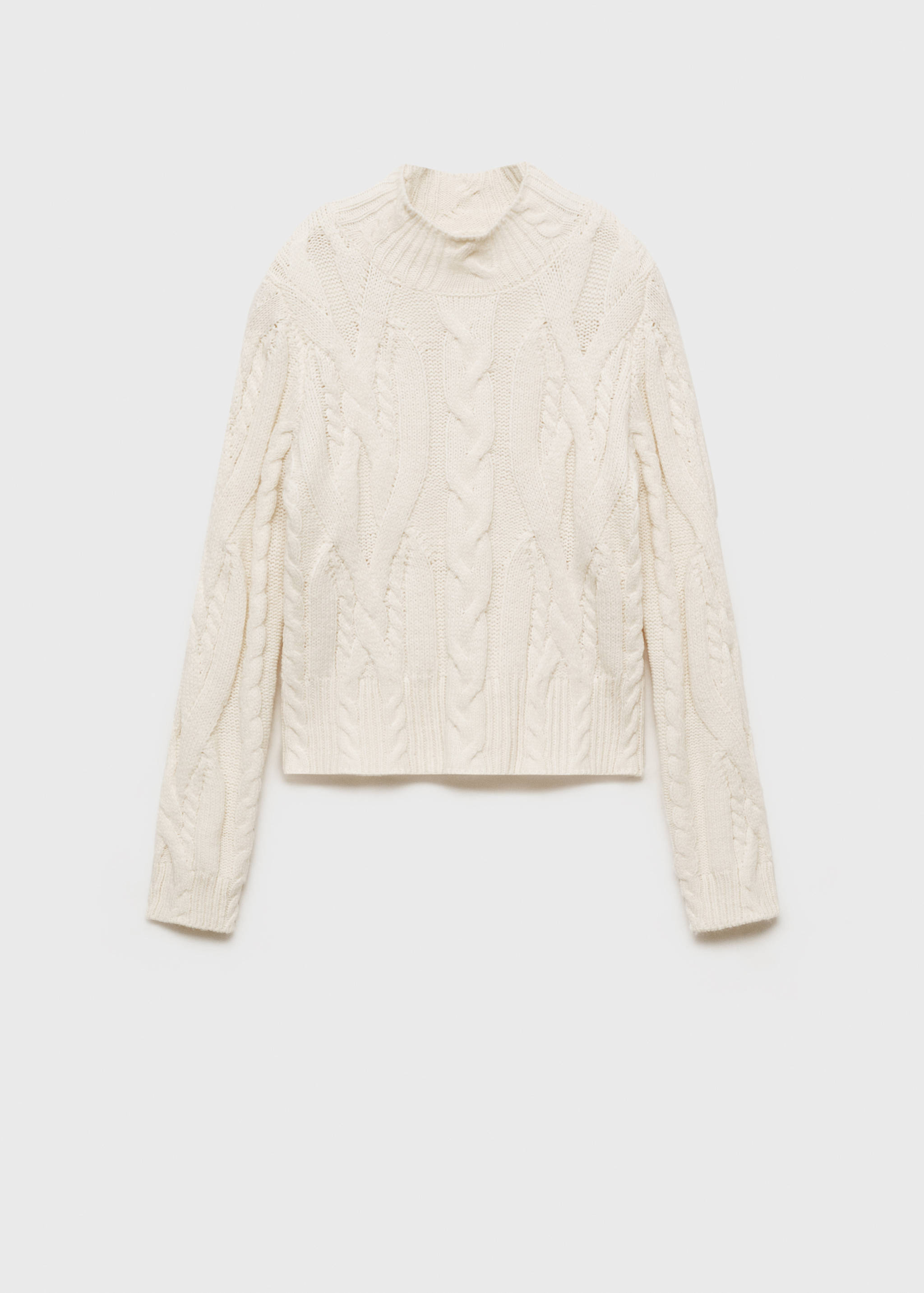 Braided sweater with perkins neck - Article without model