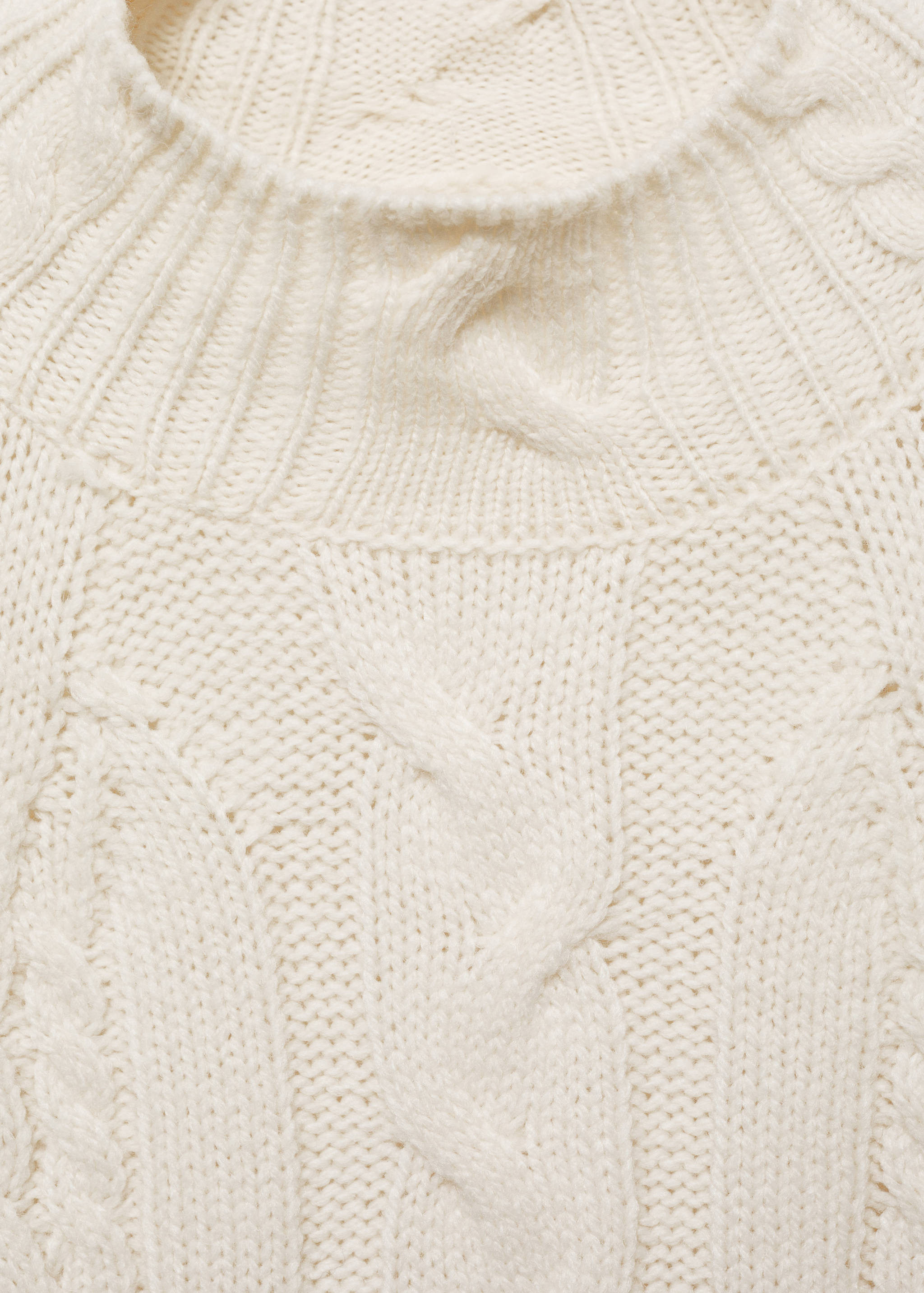 Braided sweater with perkins neck - Details of the article 8