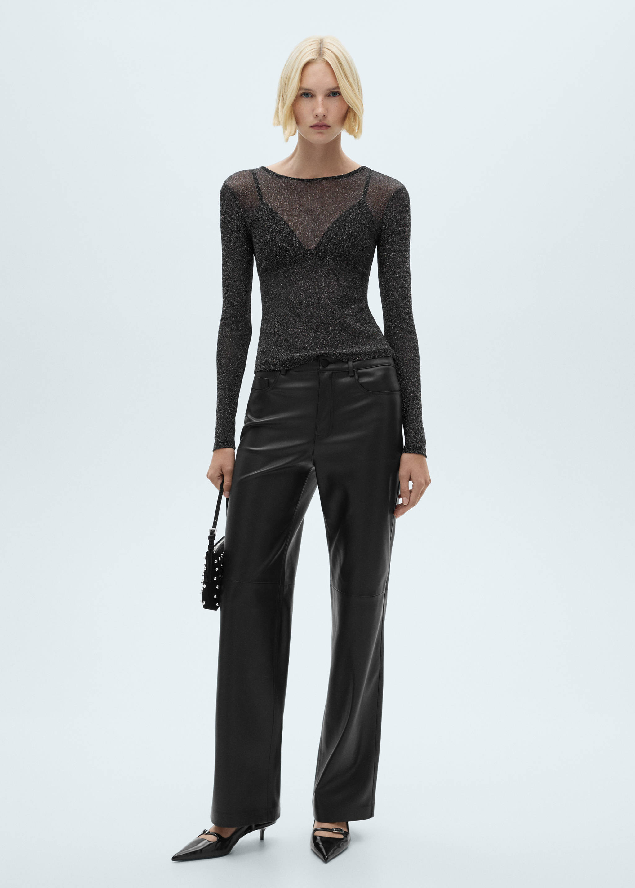 Camiseta lurex semitransparente - Plano general