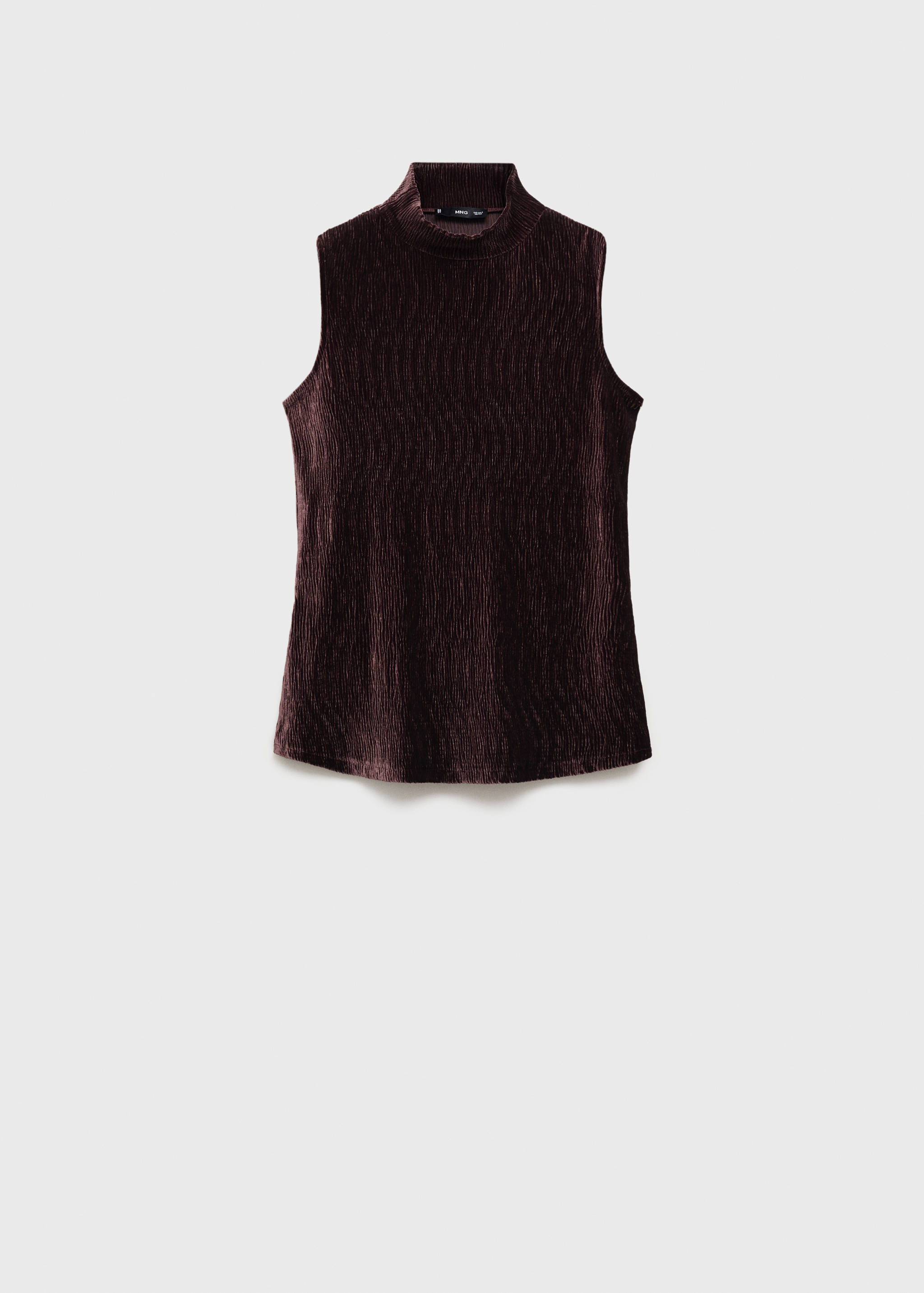 Perkins neck velvet top - Article without model