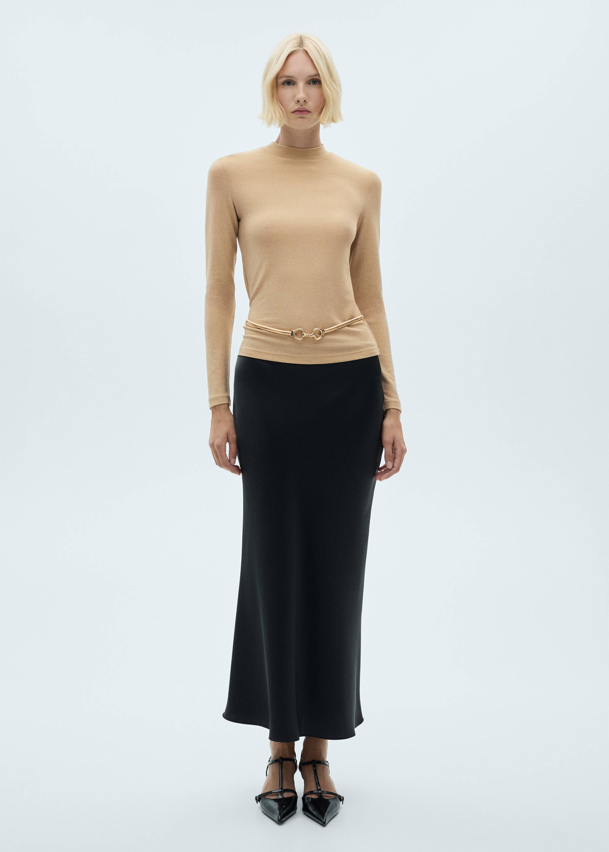 Camiseta lúrex cuello perkins - Plano general