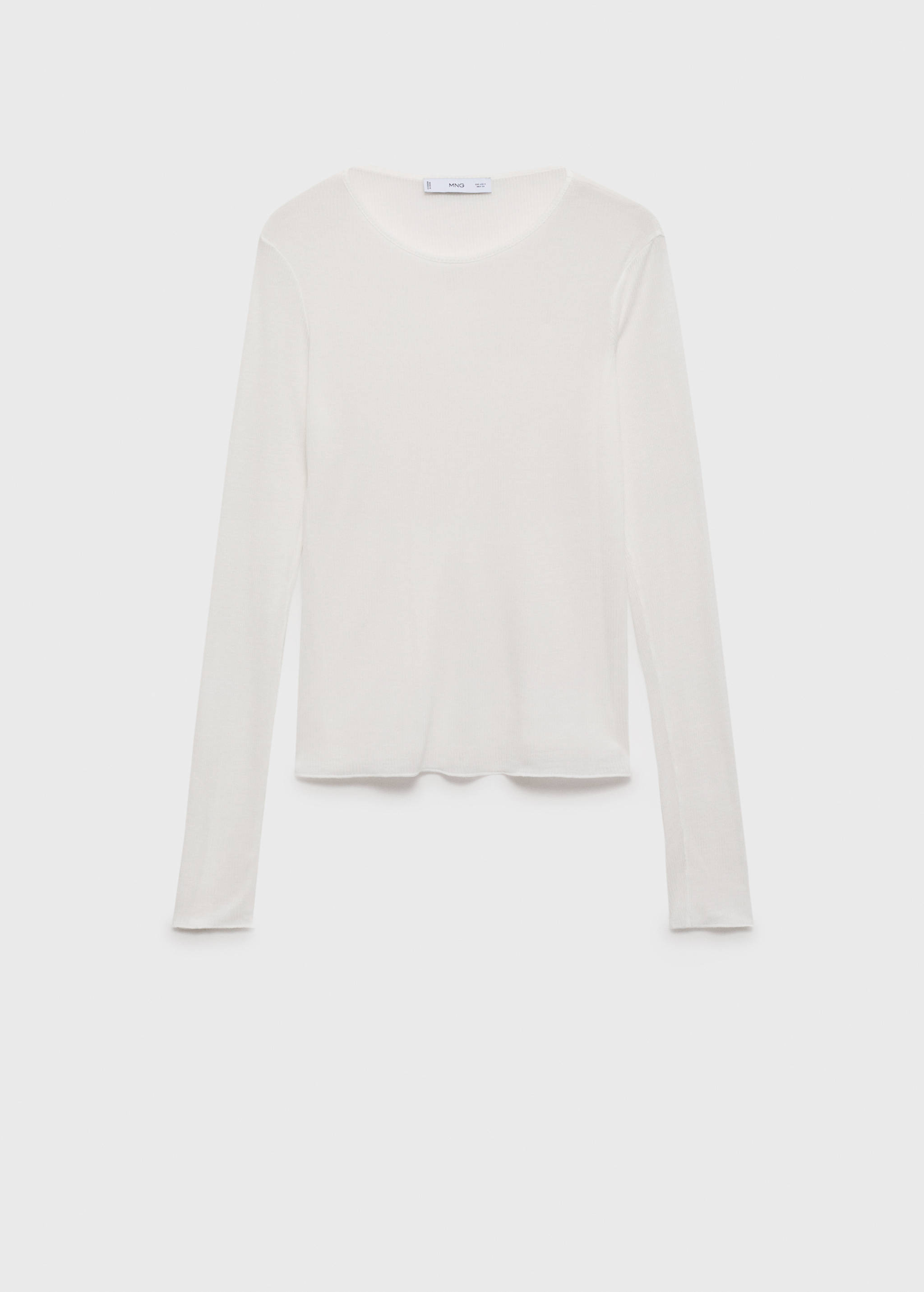 Fine ribbed knit top - Article without model