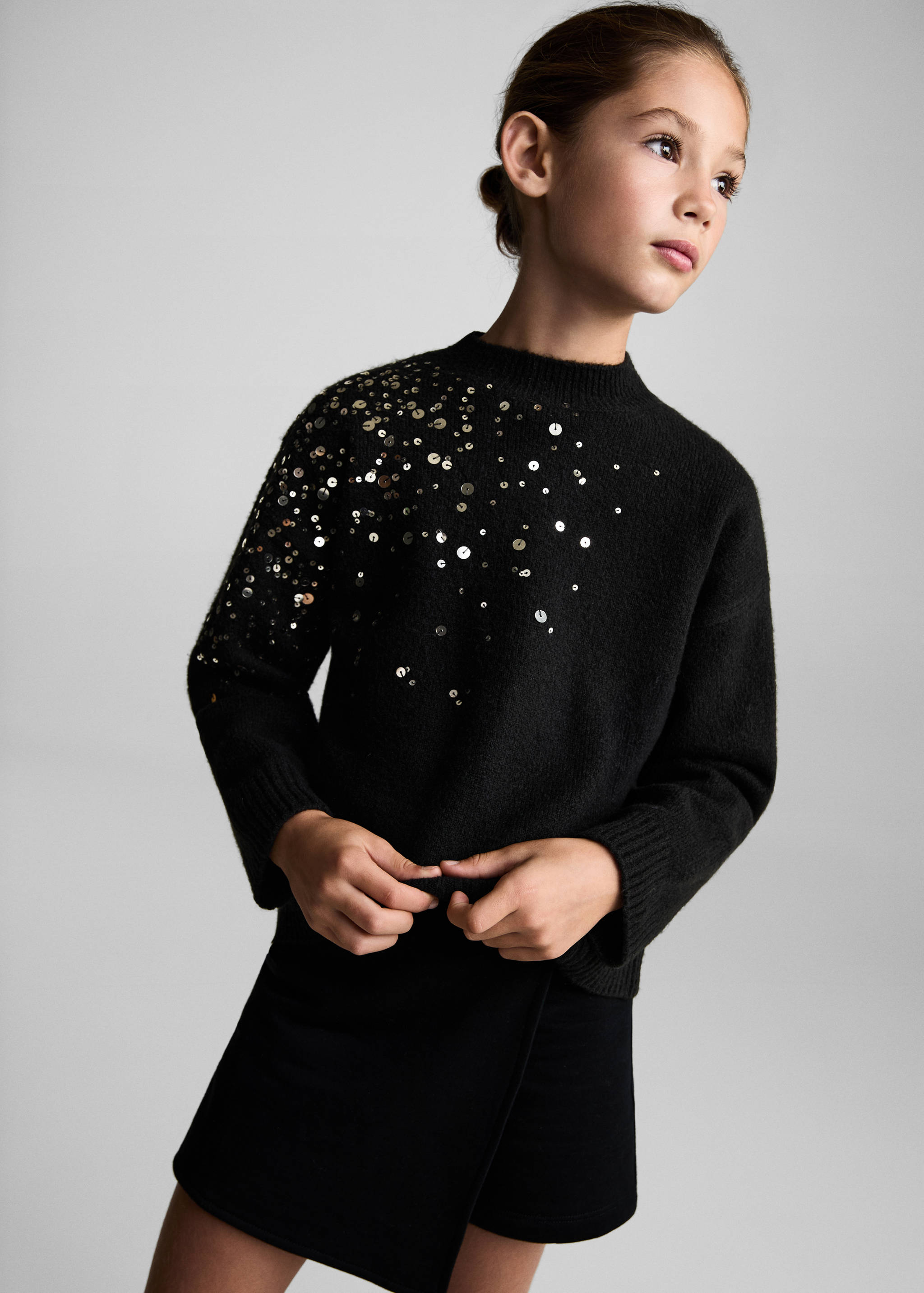 Knit paillette sweater - Medium plane