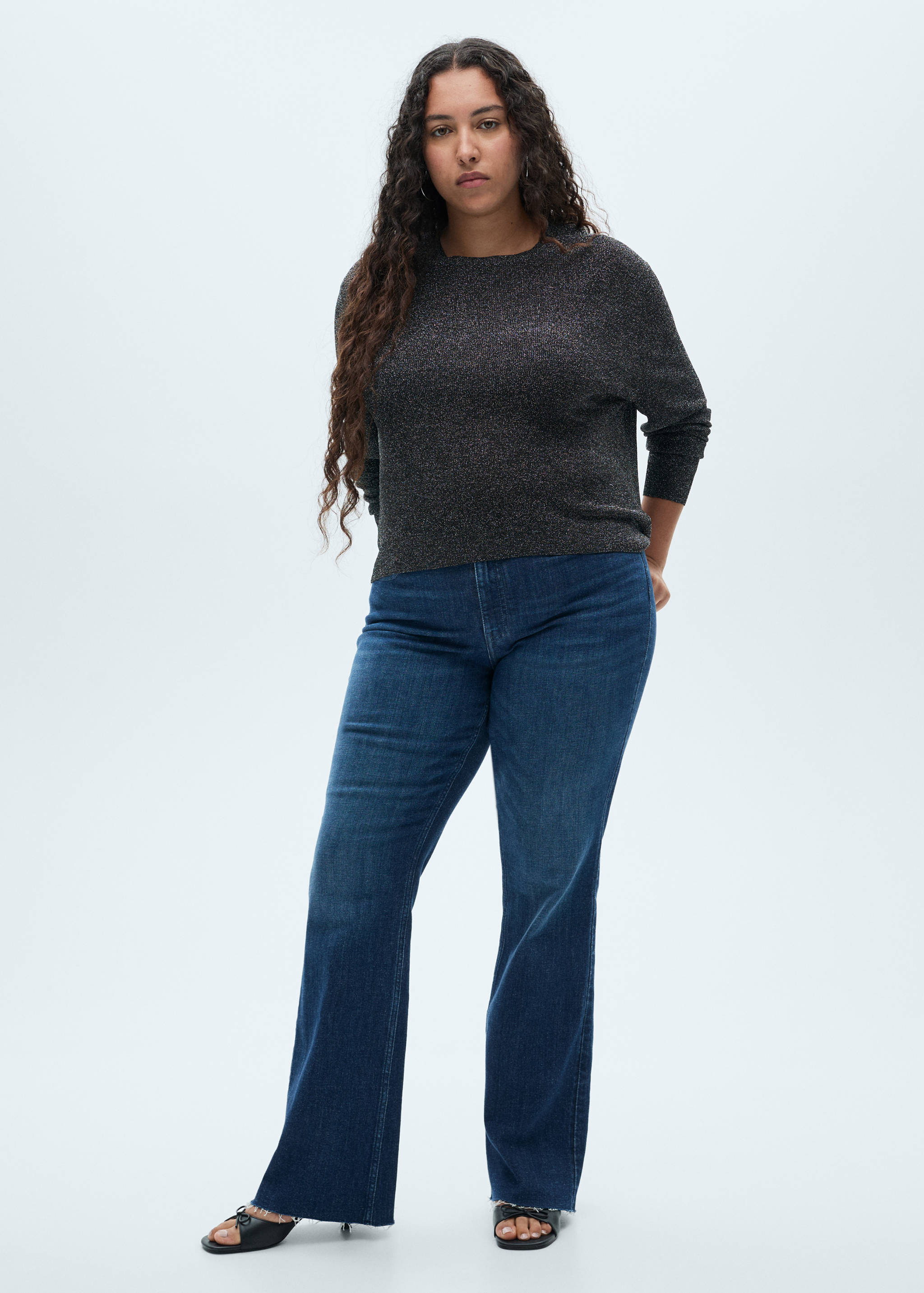 Crewneck lurex sweater - Details of the article 3