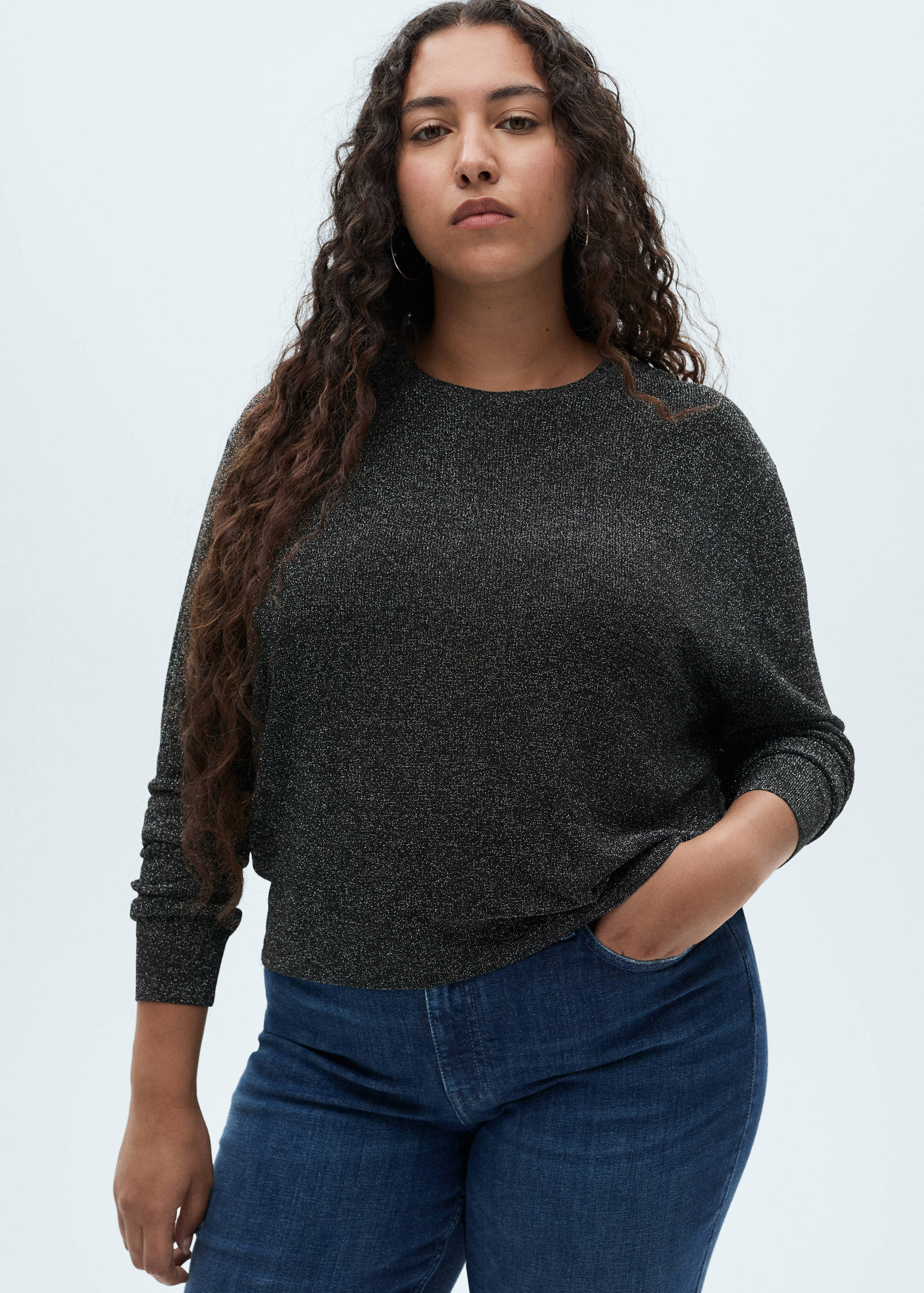 Crewneck lurex sweater - Details of the article 5