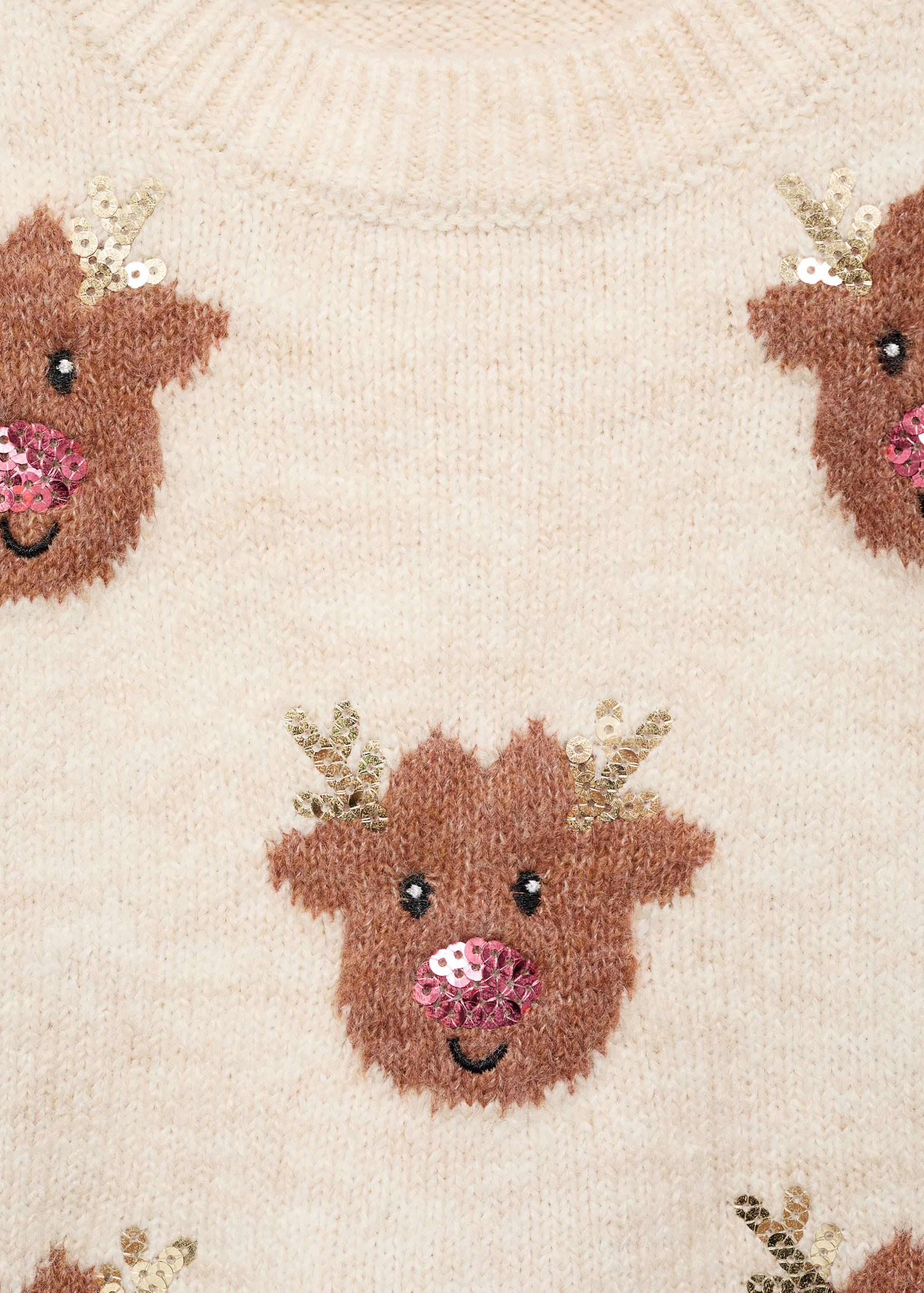 Reindeer print knitted sweater - Details of the article 8