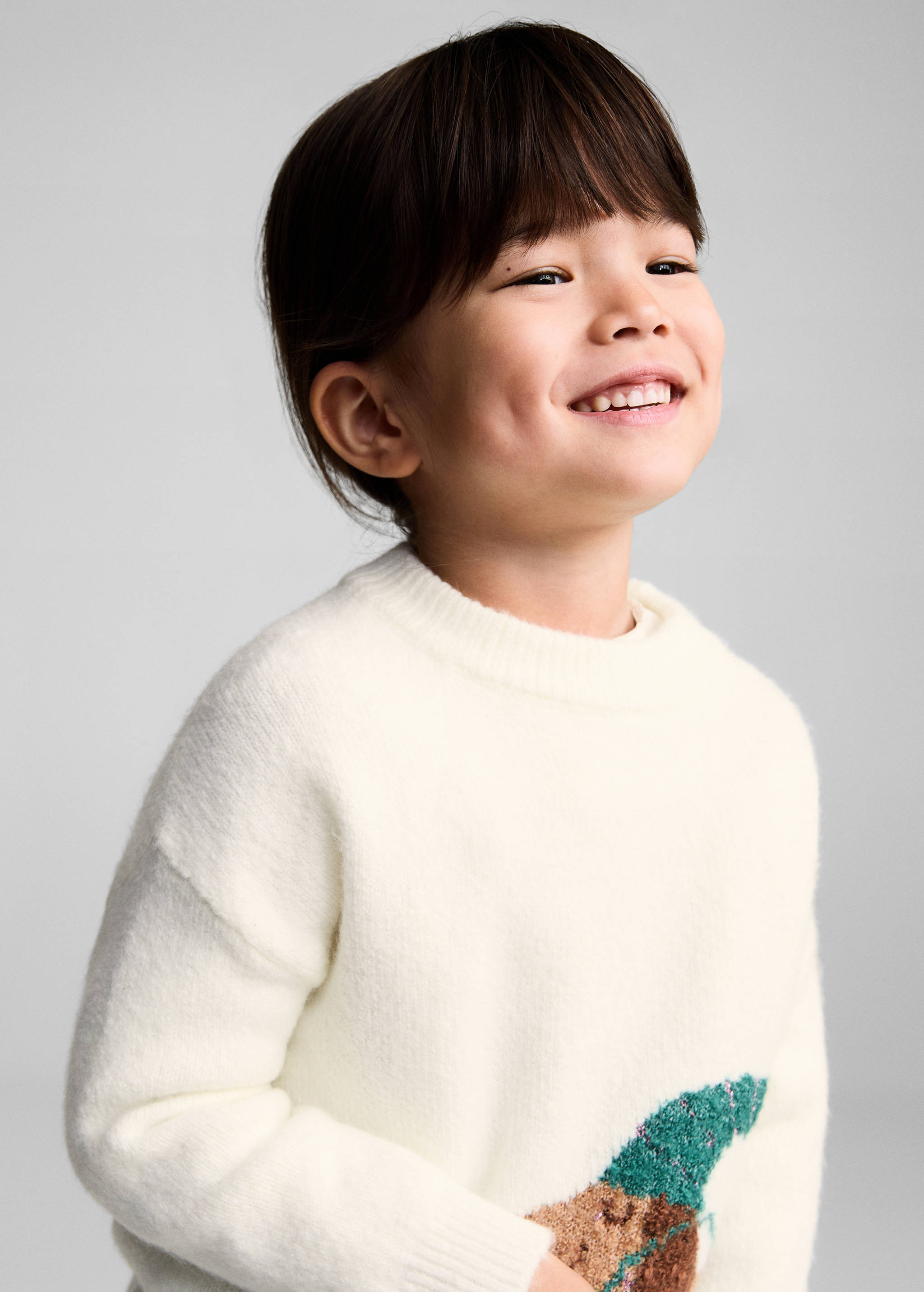 سترة محبوكة بطبعة كلب - تفاصيل المنتج 1