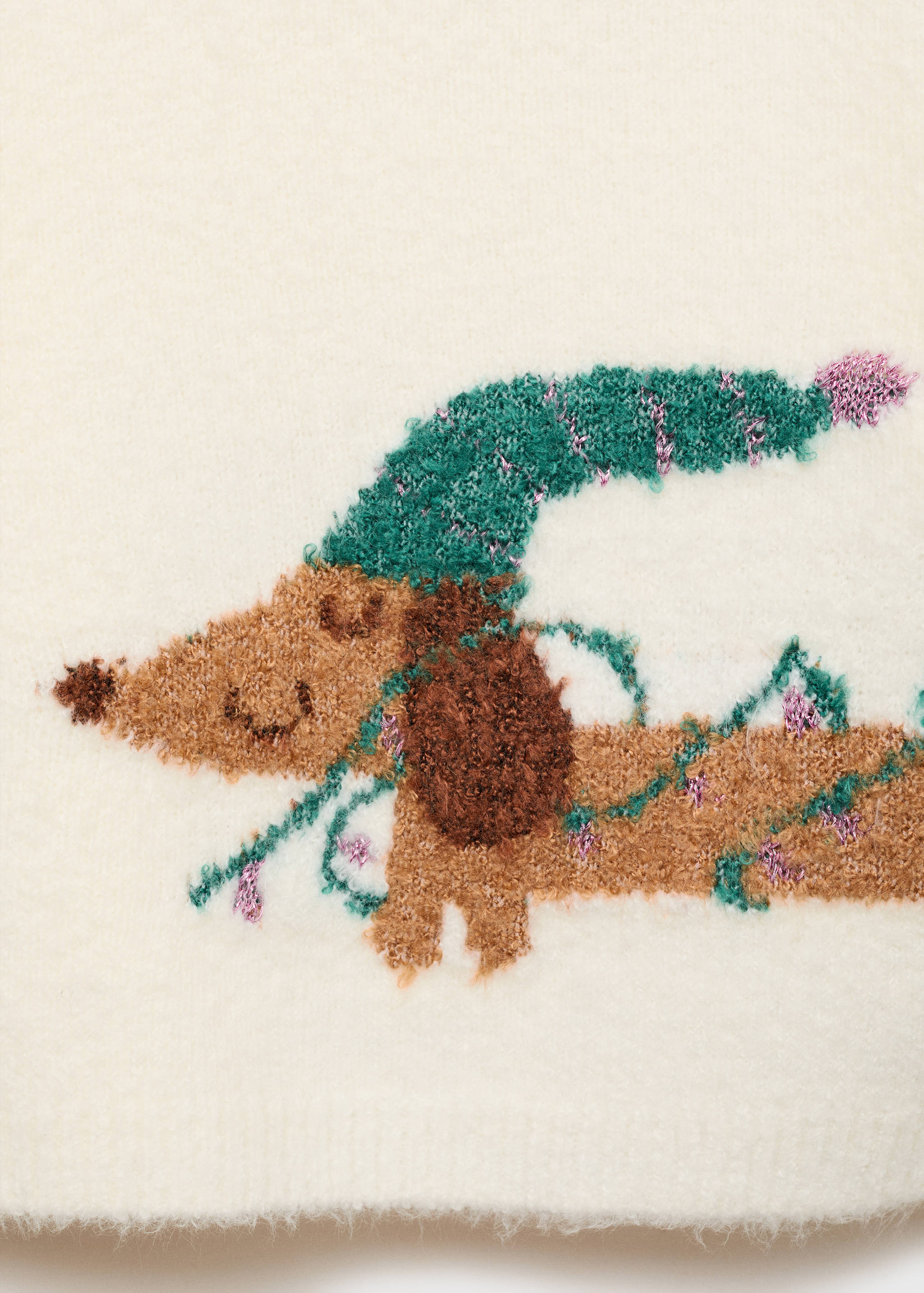 سترة محبوكة بطبعة كلب - تفاصيل المنتج 8