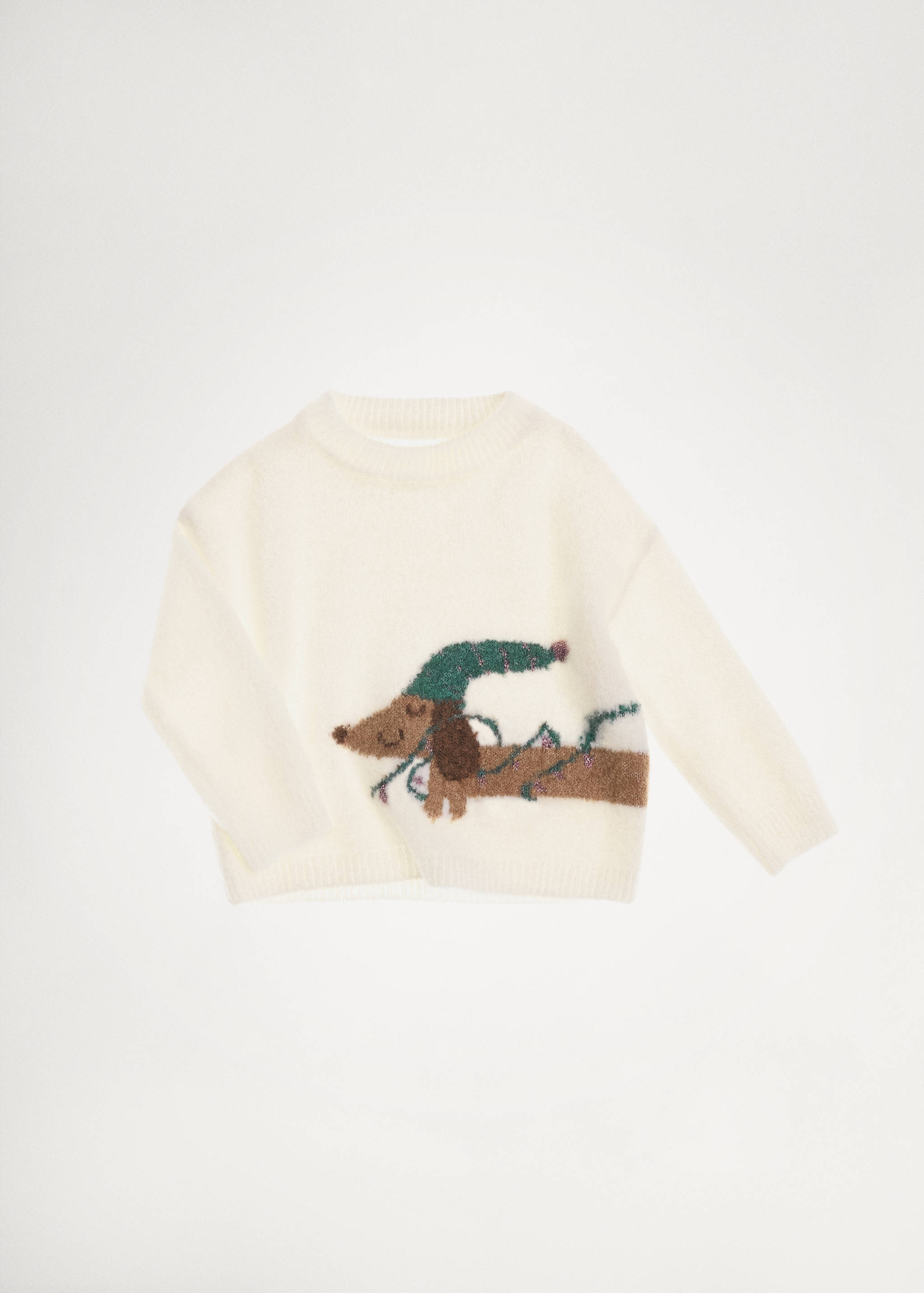 سترة محبوكة بطبعة كلب - تفاصيل المنتج 5