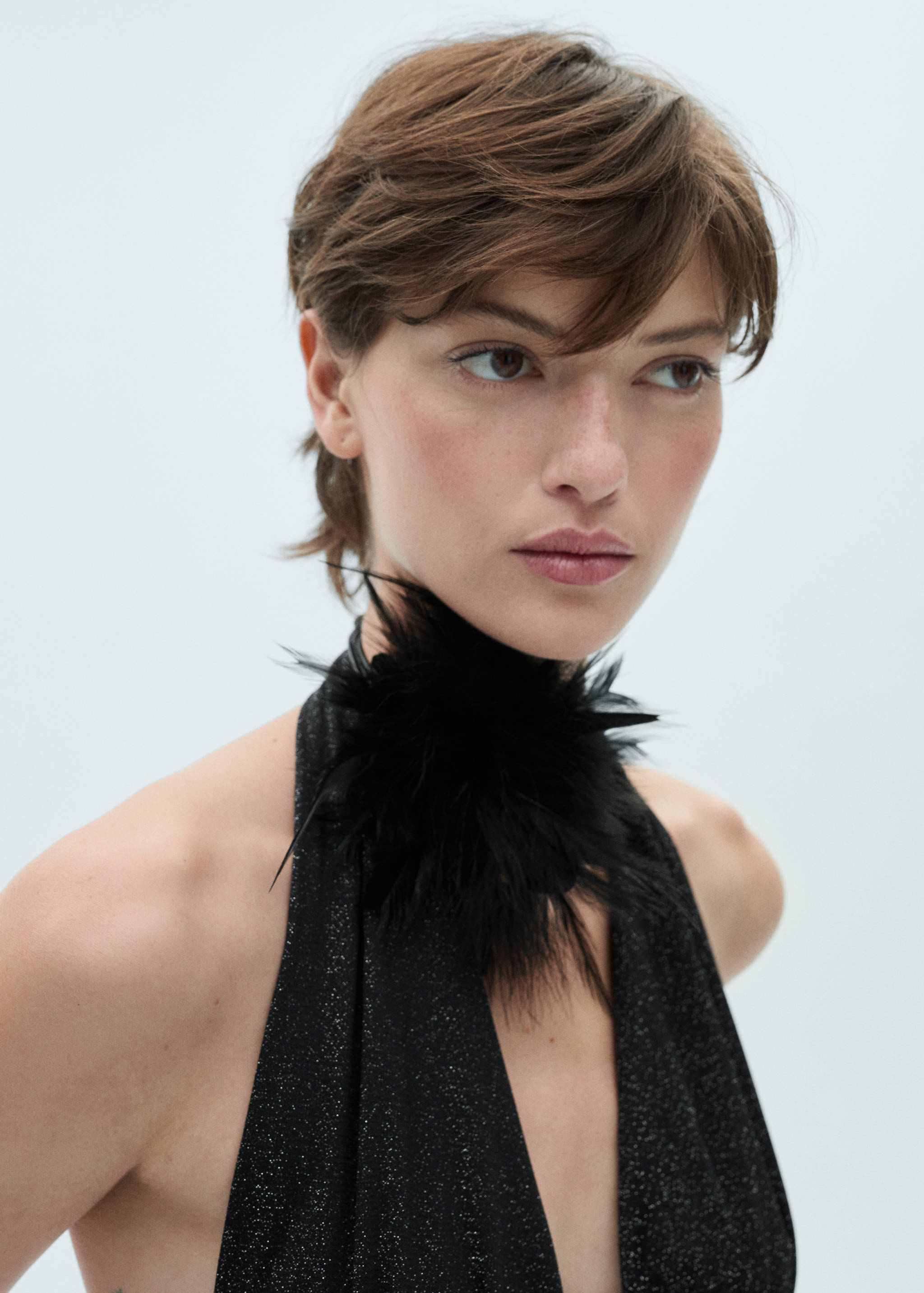 Top punto lúrex cuello halter - Detalle del artículo 1