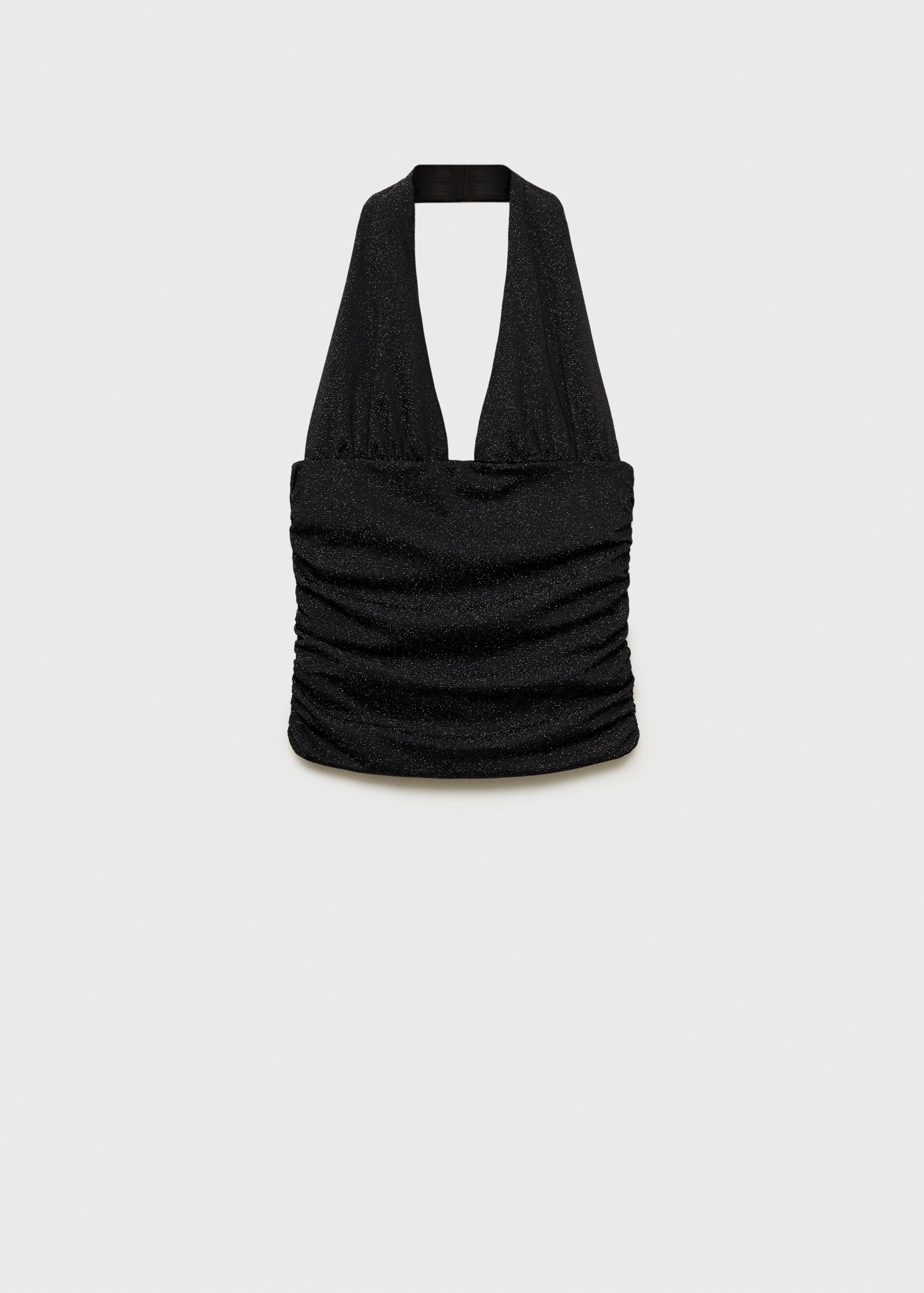 Top punto lúrex cuello halter - Artículo sin modelo