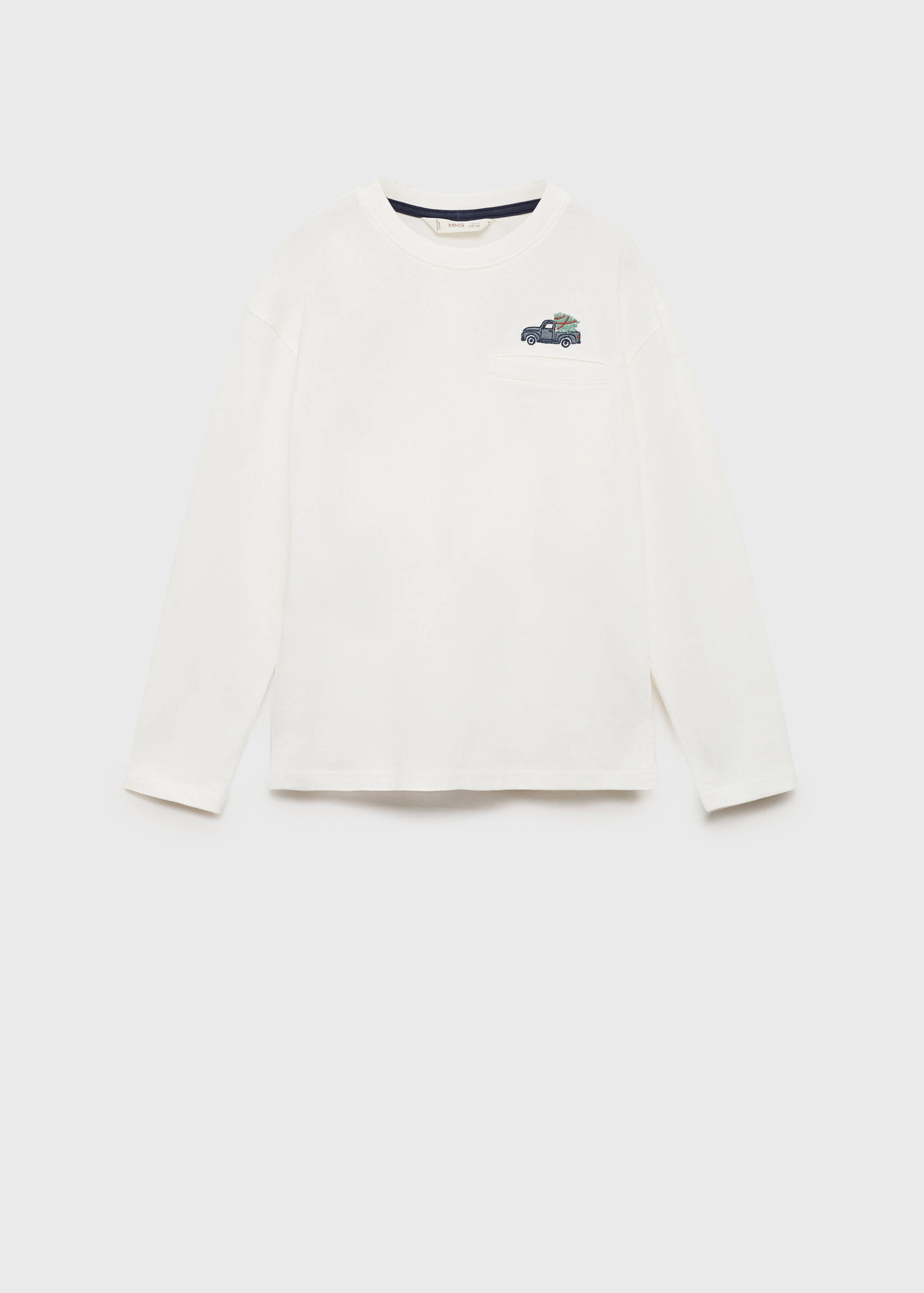 Camiseta algodón detalle bordado - Artículo sin modelo