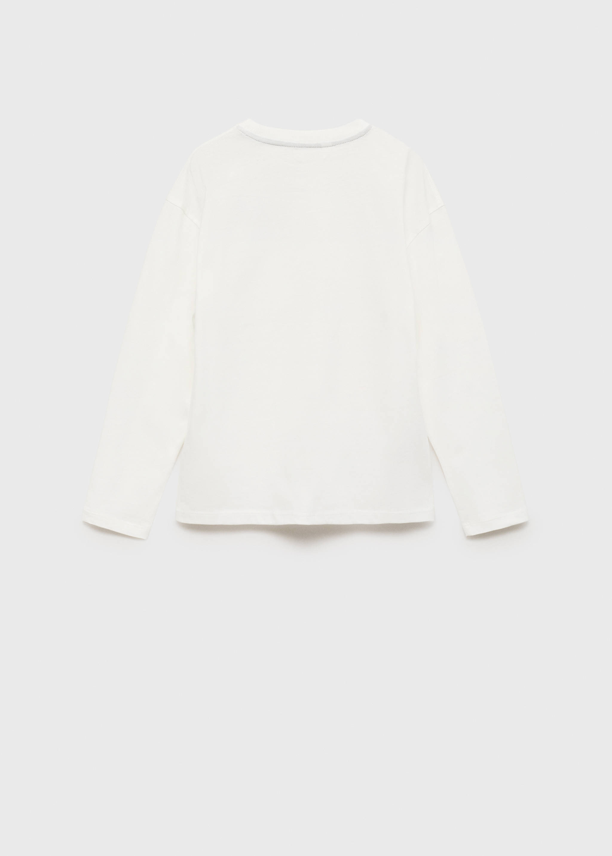 Camiseta algodón detalle bordado - Reverso del artículo