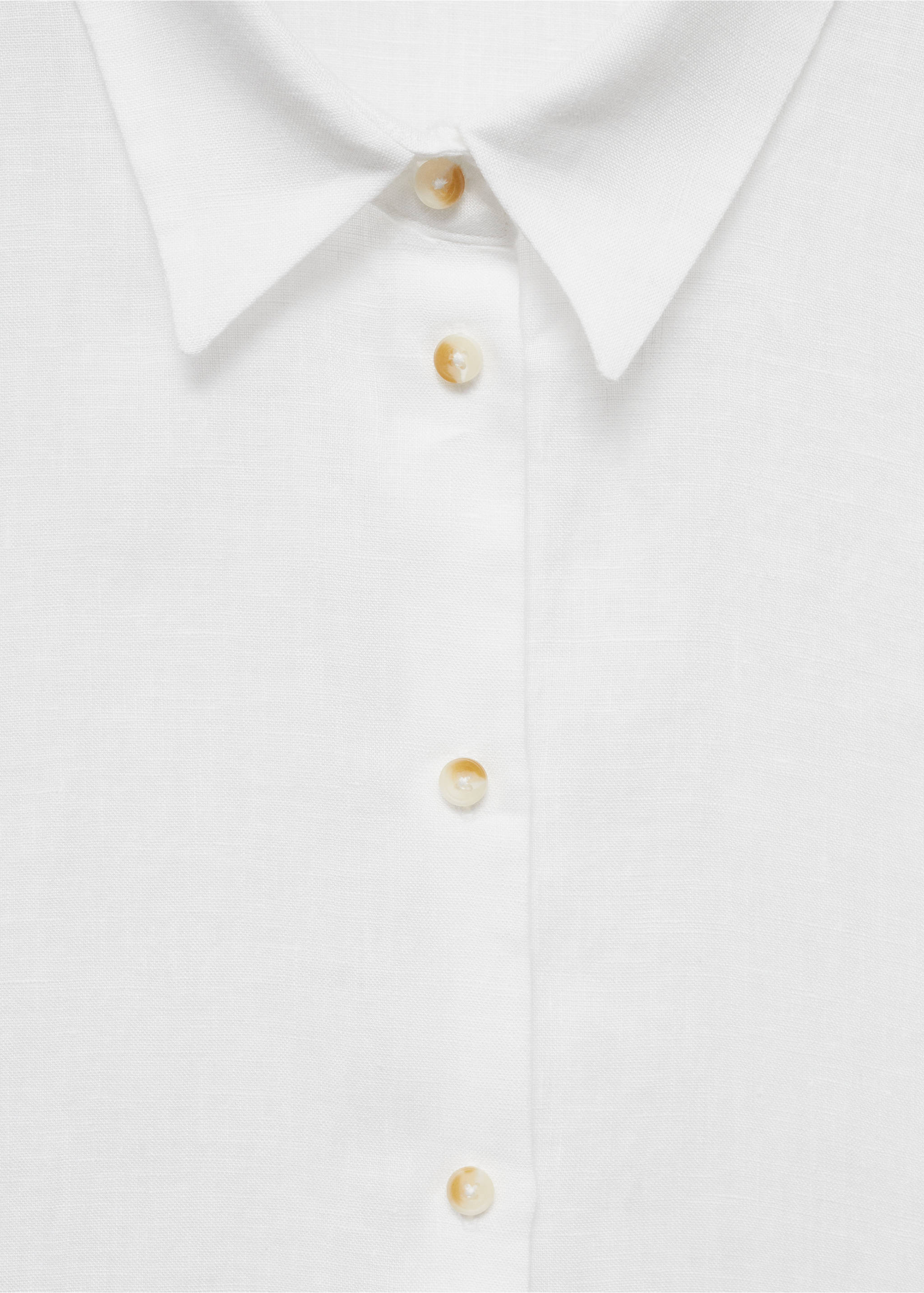 Chemise lin manches courtes - Détail de l'article 8, Blanc. Ref: 77010203-00.