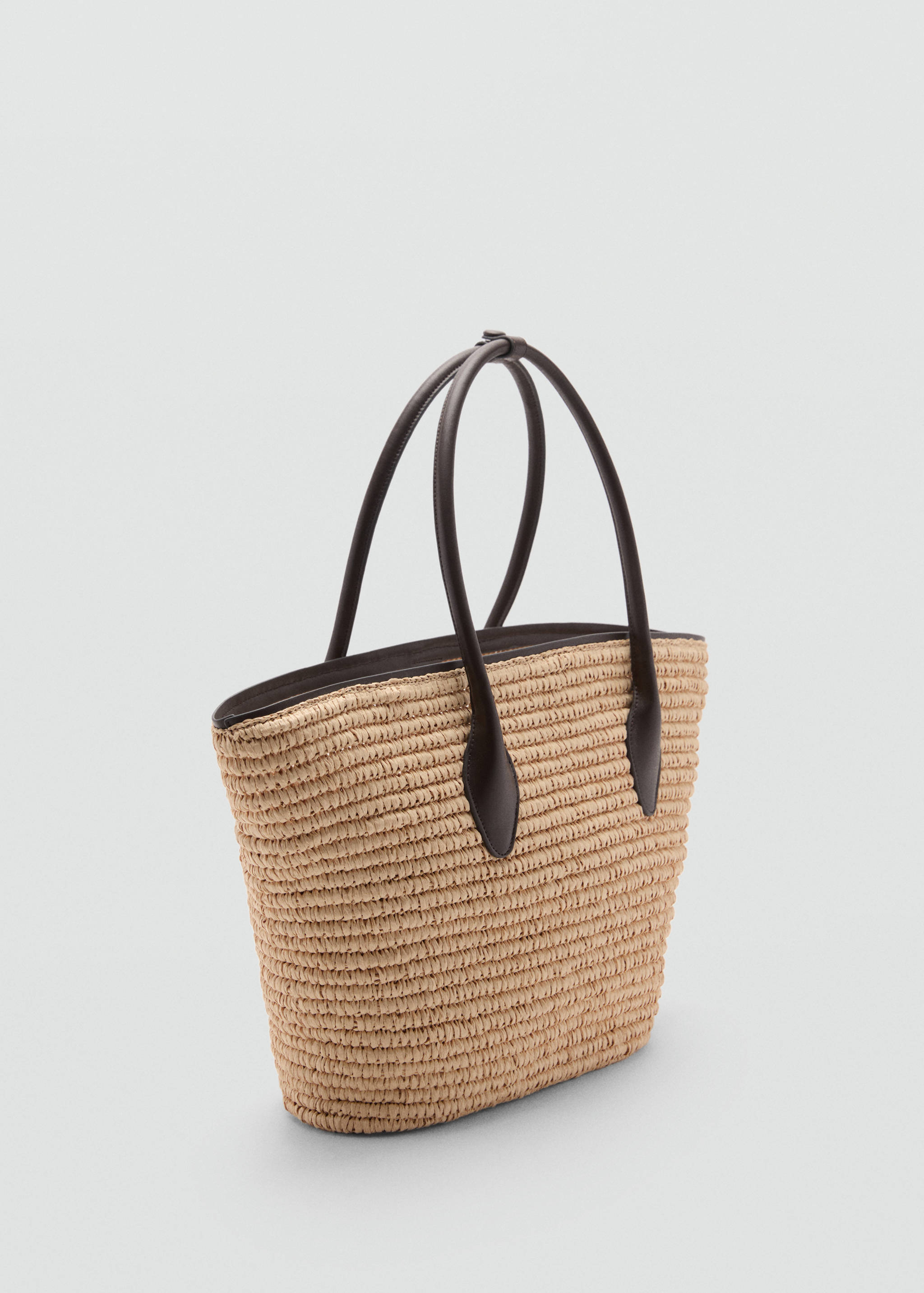 Natural fibre maxi tote bag - Medium plane